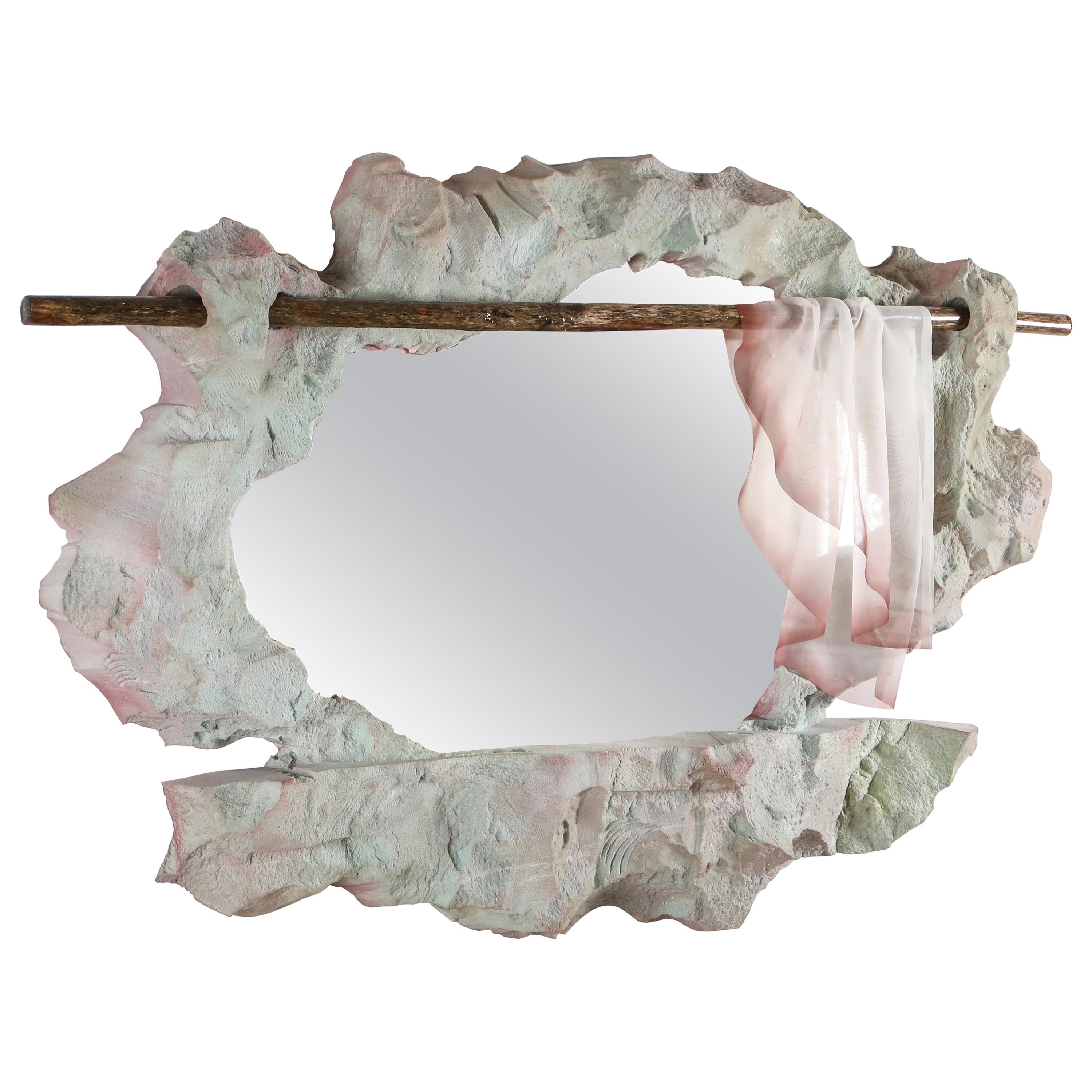 Functional Art Wall Mirror 'Littoral Crave' by Touche-Touche