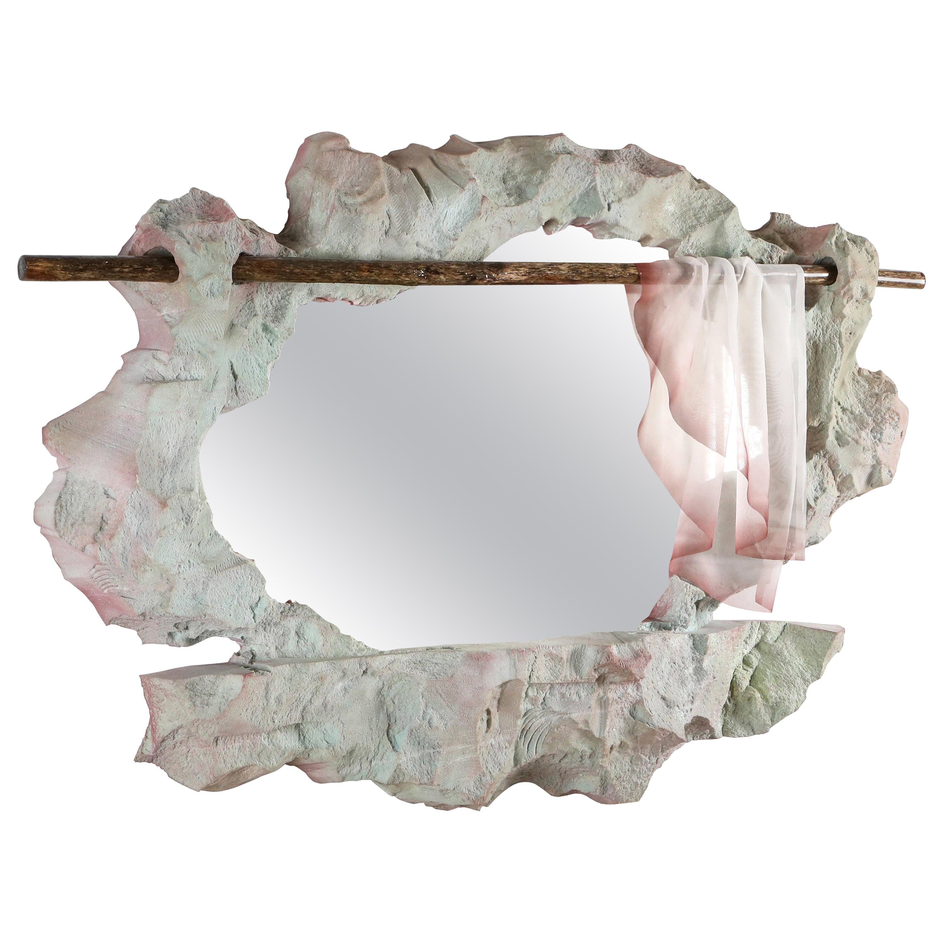 Littoral Crave, miroir mural d'art fonctionnel par Touche- Touche en vente