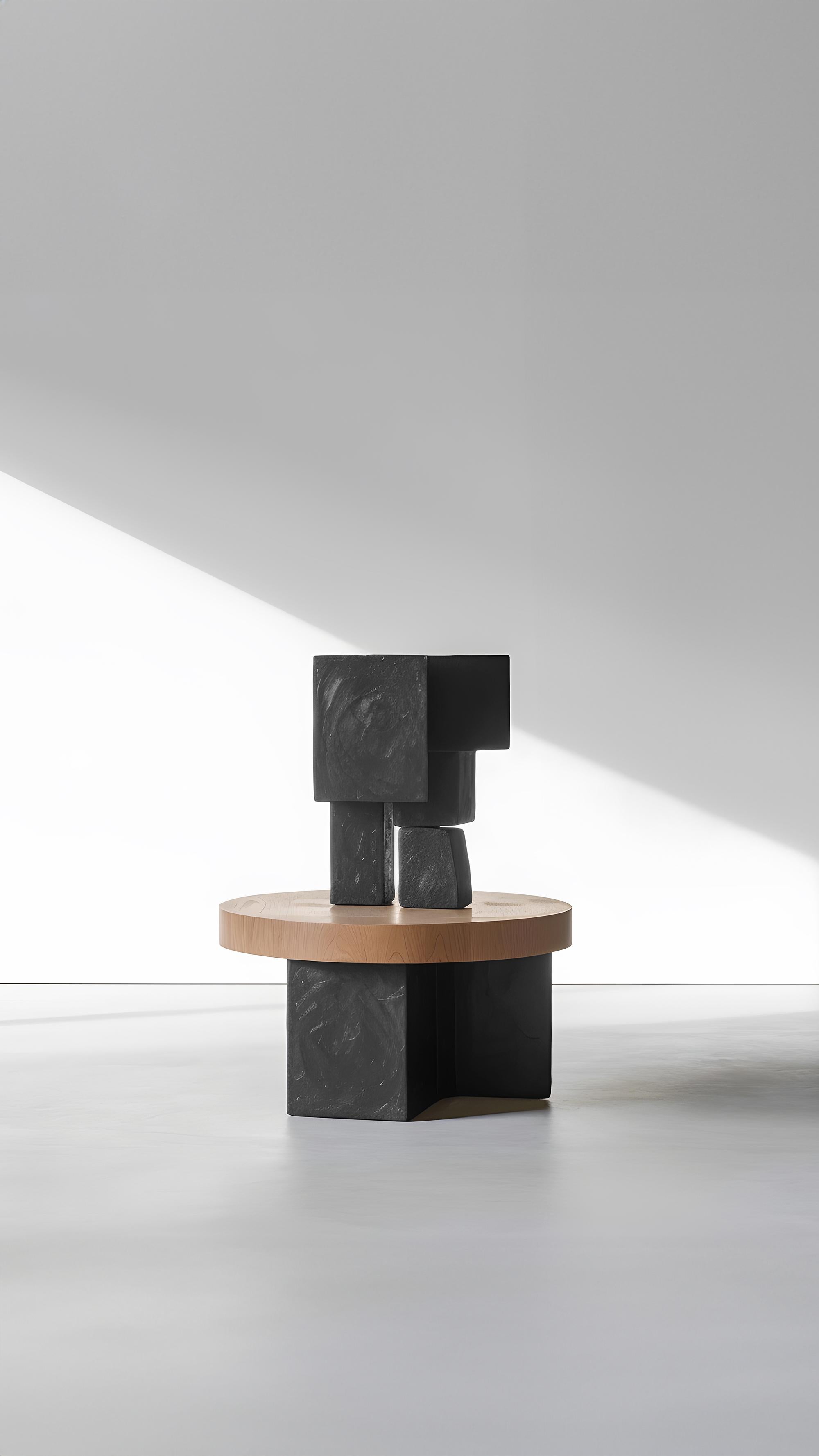 Mexicain Functional Sculpture Unseen Force #44 : Table en bois massif de Joel Escalona en vente