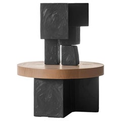 Funktionelle Skulptur Unsichtbare Kraft #44: Massivholztisch von Joel Escalona