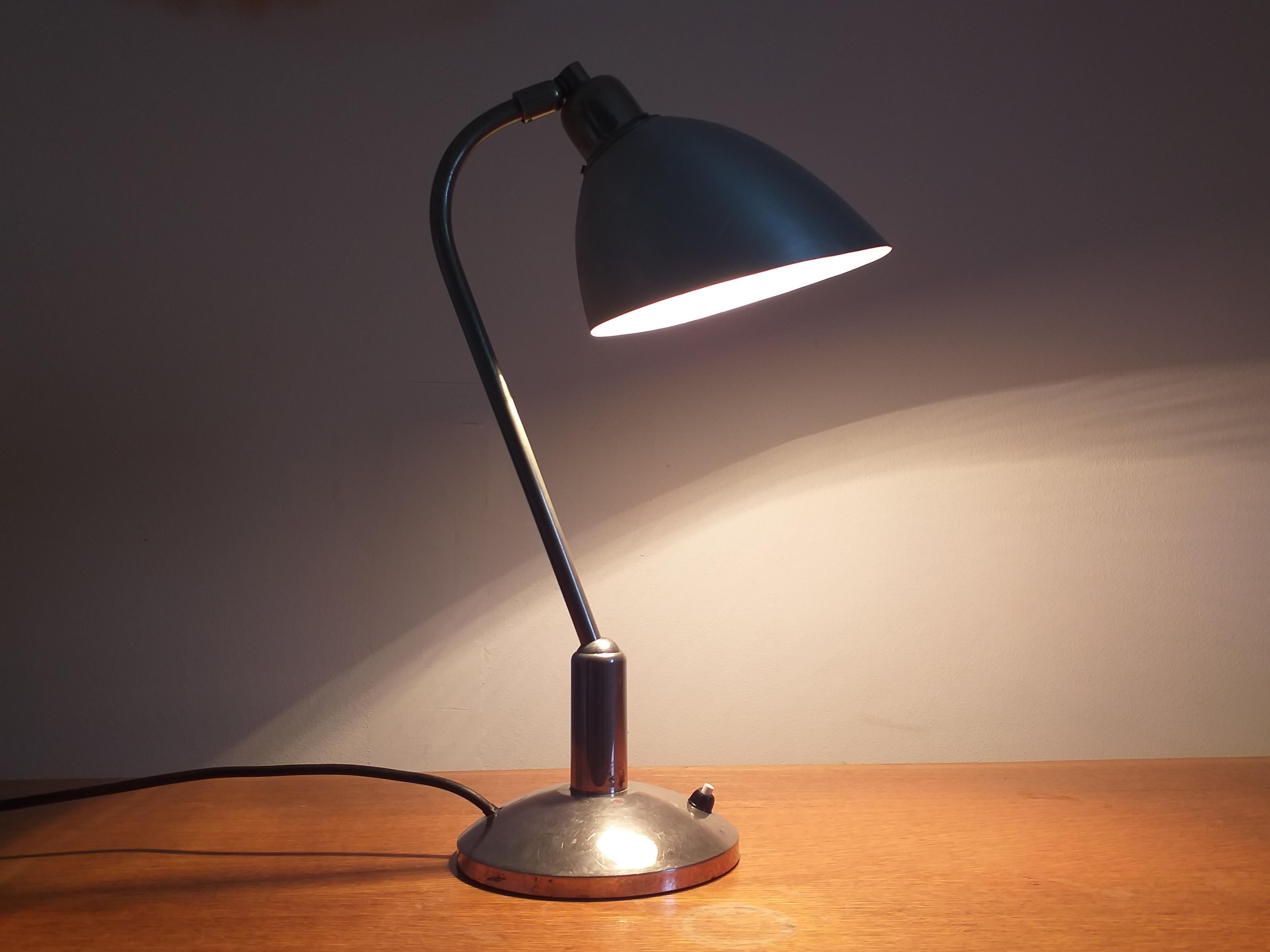 Functionalism Table Lamp Designed by Franta Anyz, Bauhaus, 1930s 7