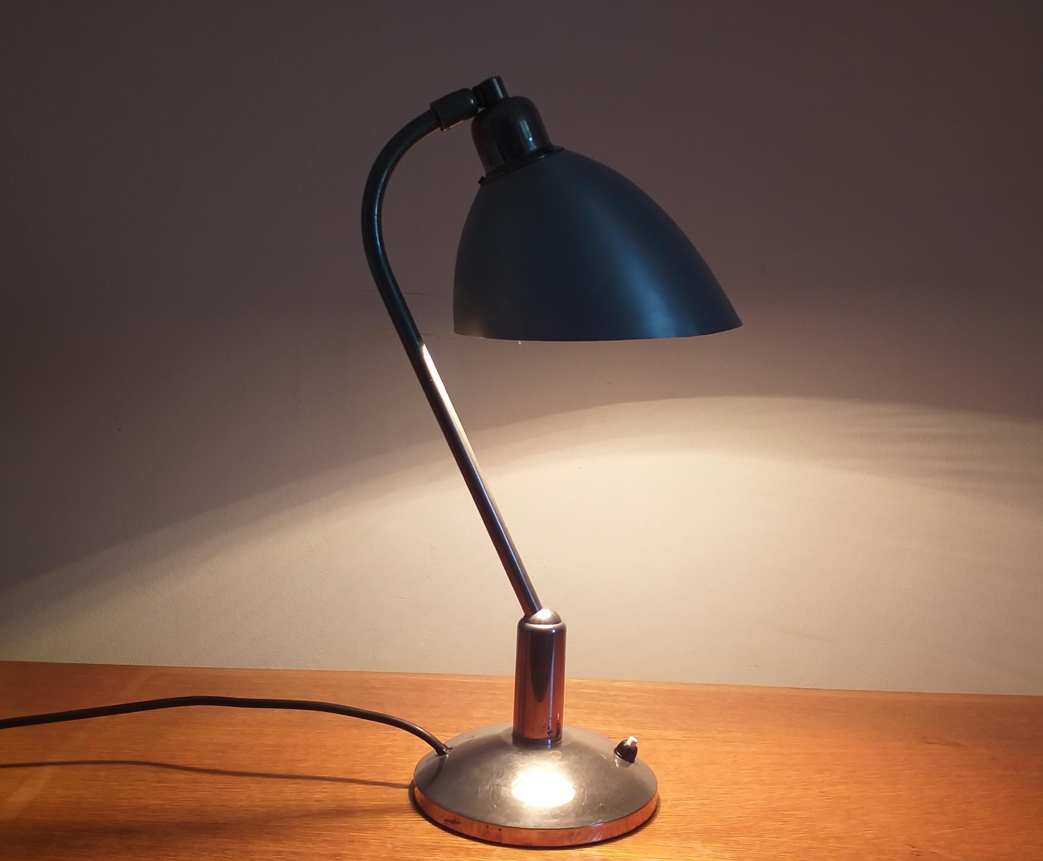 Functionalism Table Lamp Designed by Franta Anyz, Bauhaus, 1930s 8