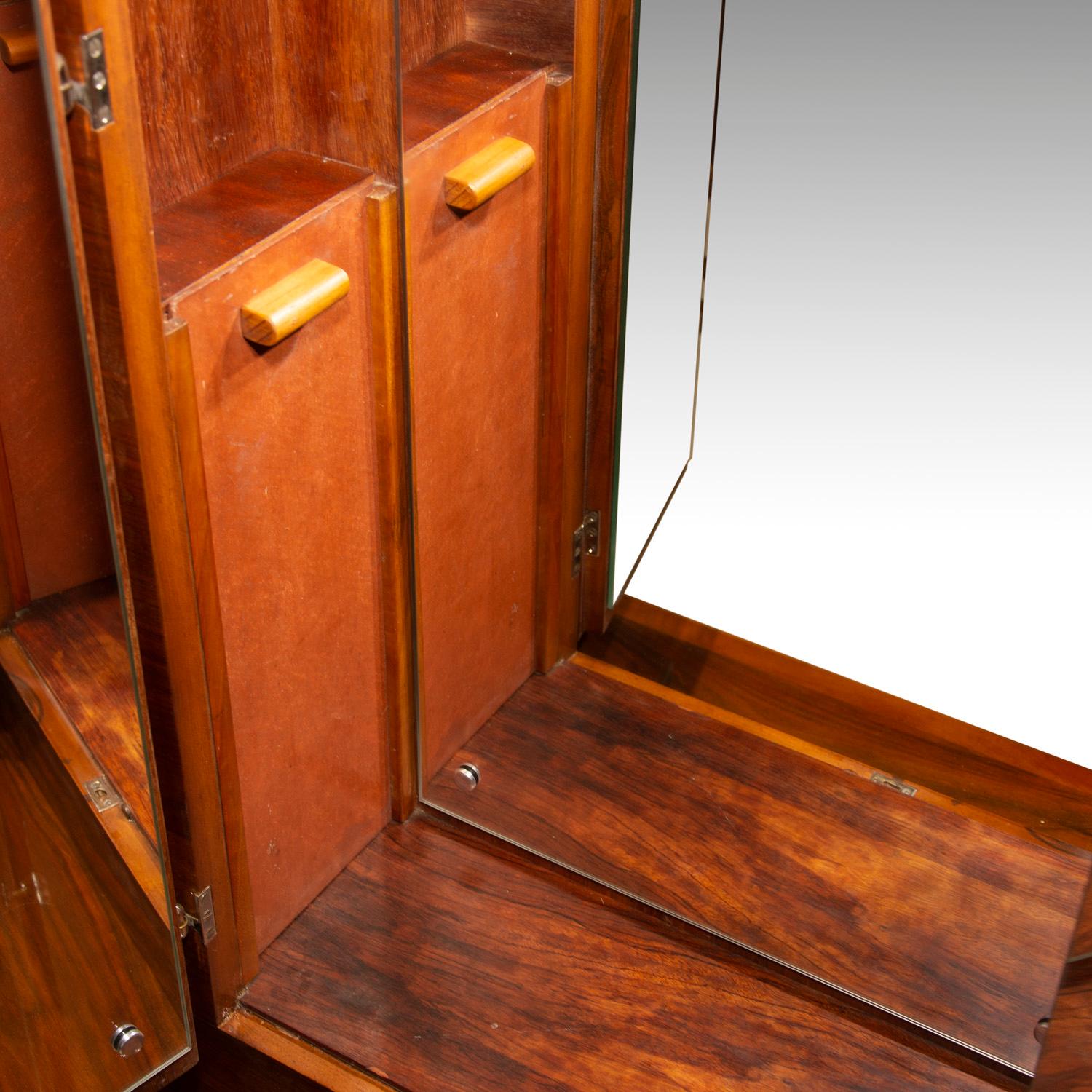 Functionalist Art Deco Walnut Secretary, Sideboard, 1930s 2