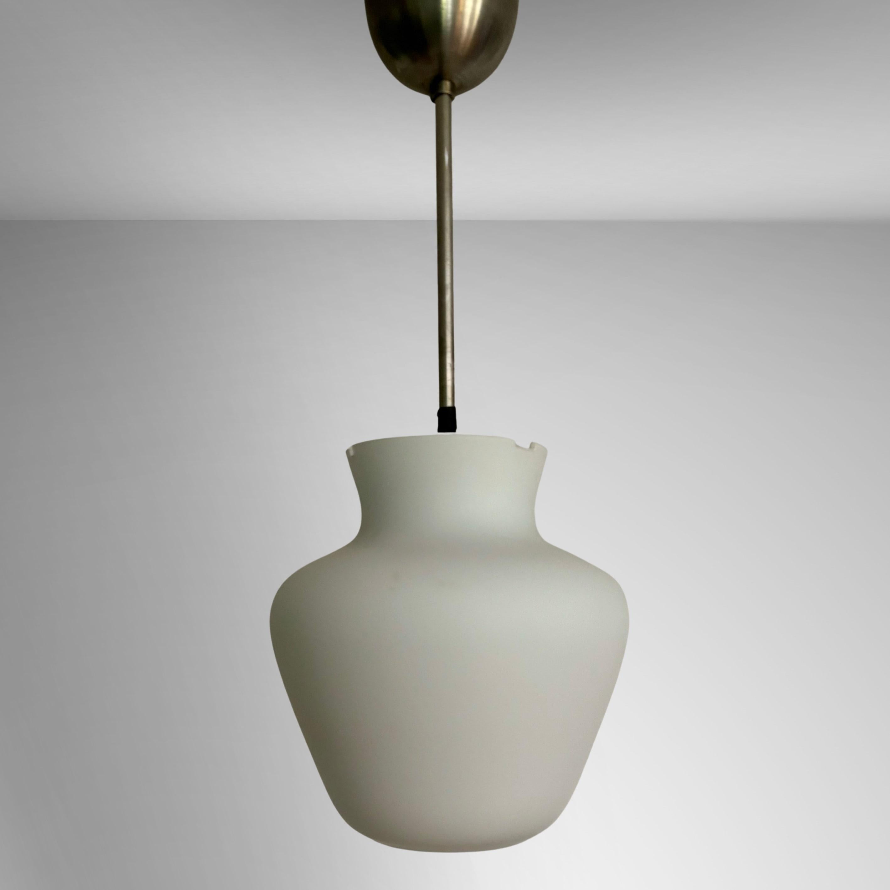 Swedish Functionalist ASEA pendant lamp attributed to Gunnar Asplund, Sweden, 1940s For Sale