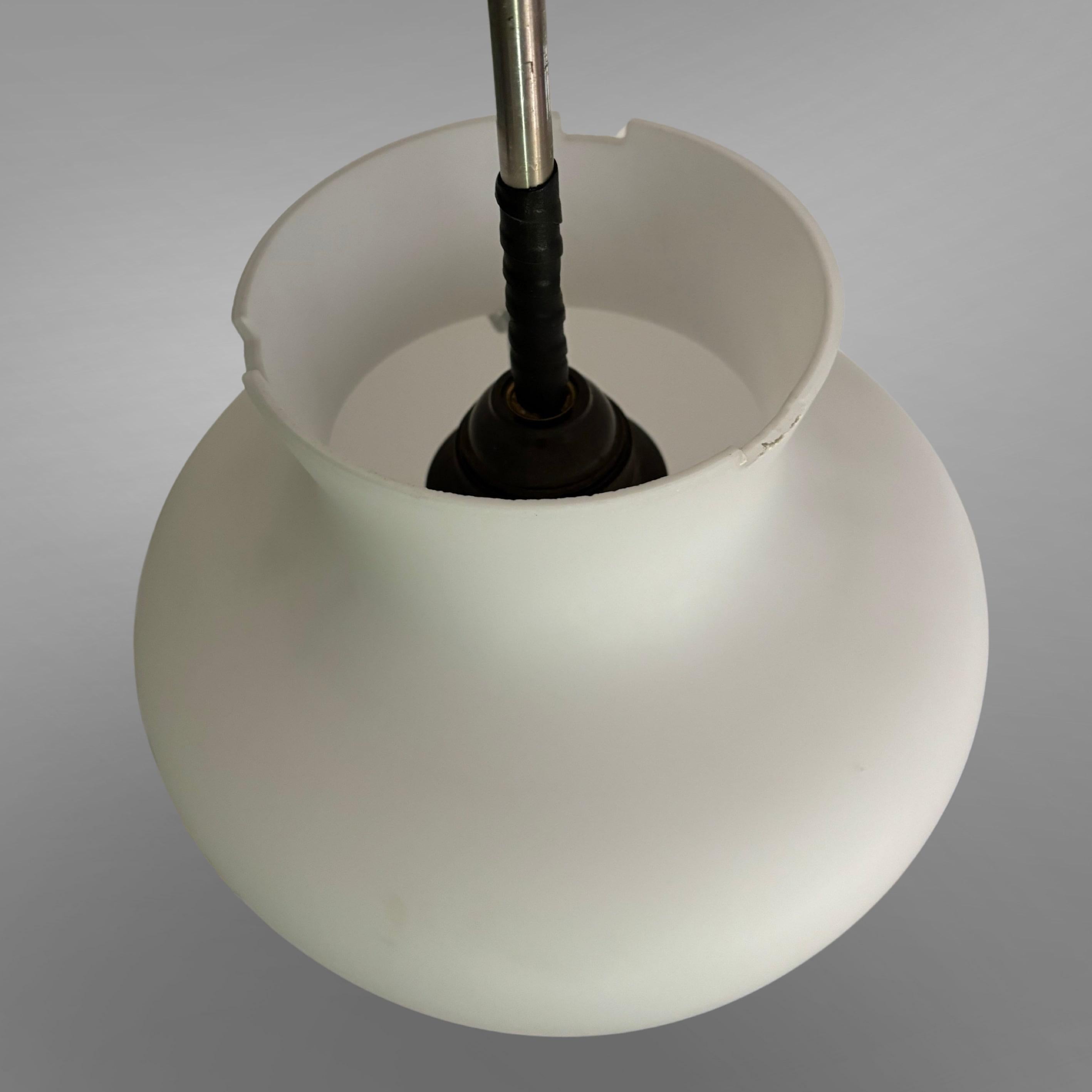 Functionalist ASEA pendant lamp attributed to Gunnar Asplund, Sweden, 1940s For Sale 3