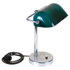 Antique Functionalist Bank Lamp