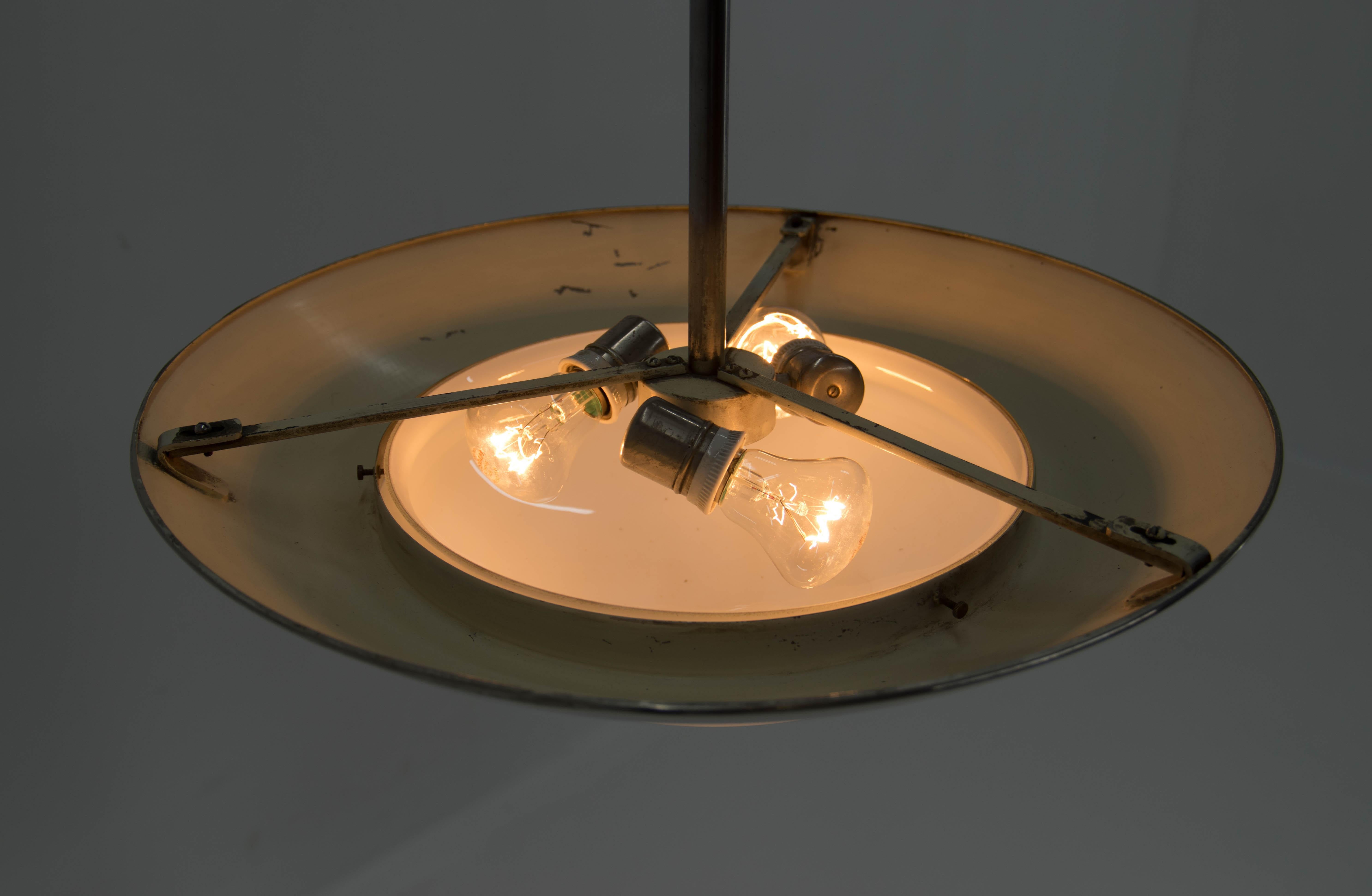Czech Functionalist / Bauhaus Chandelier by Franta Anyz, 1920s For Sale