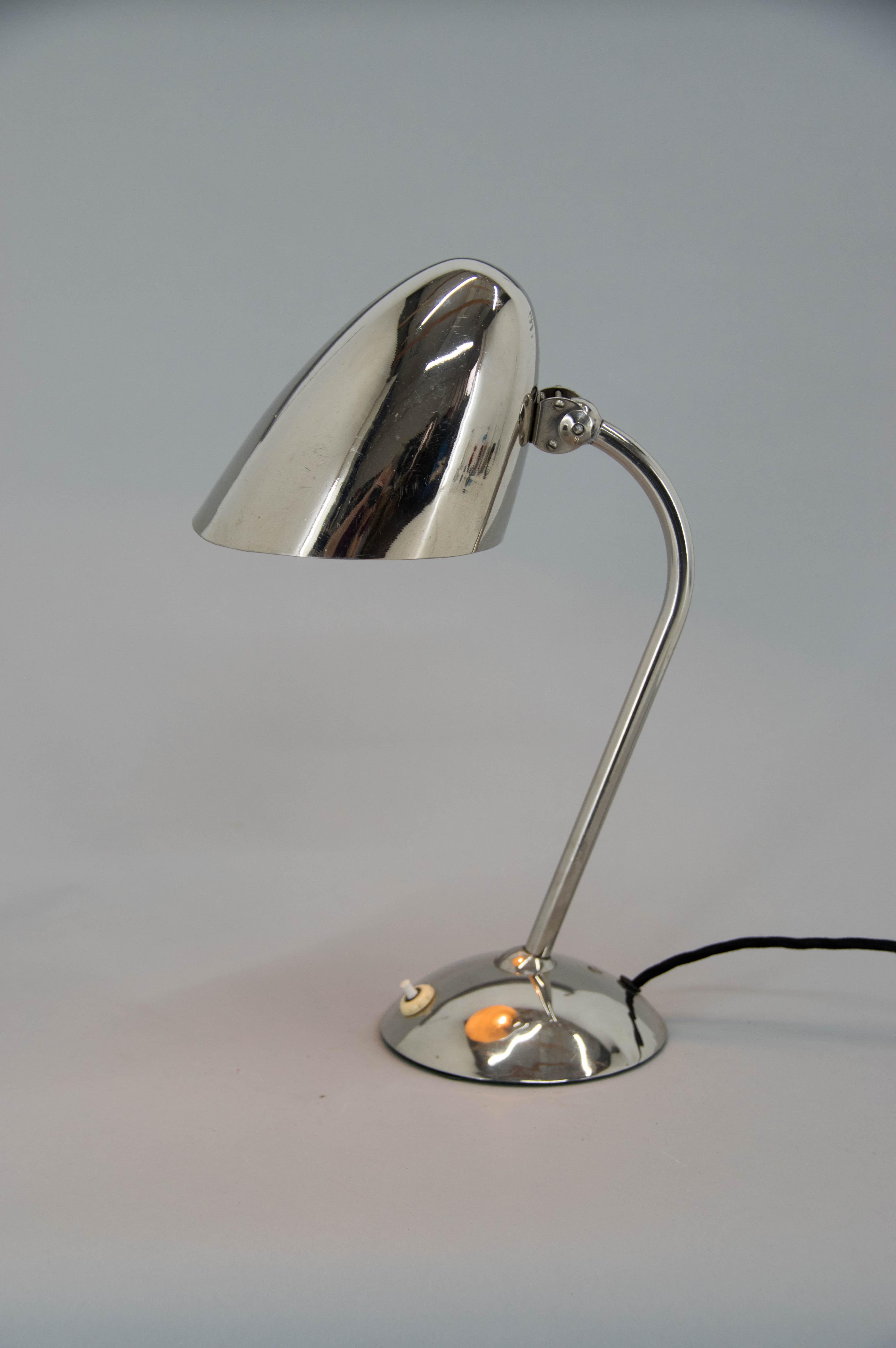 Tchèque Lampe de bureau fonctionnelle/fauteuil Bauhaus souple de Franta Anyz, années 1930 en vente