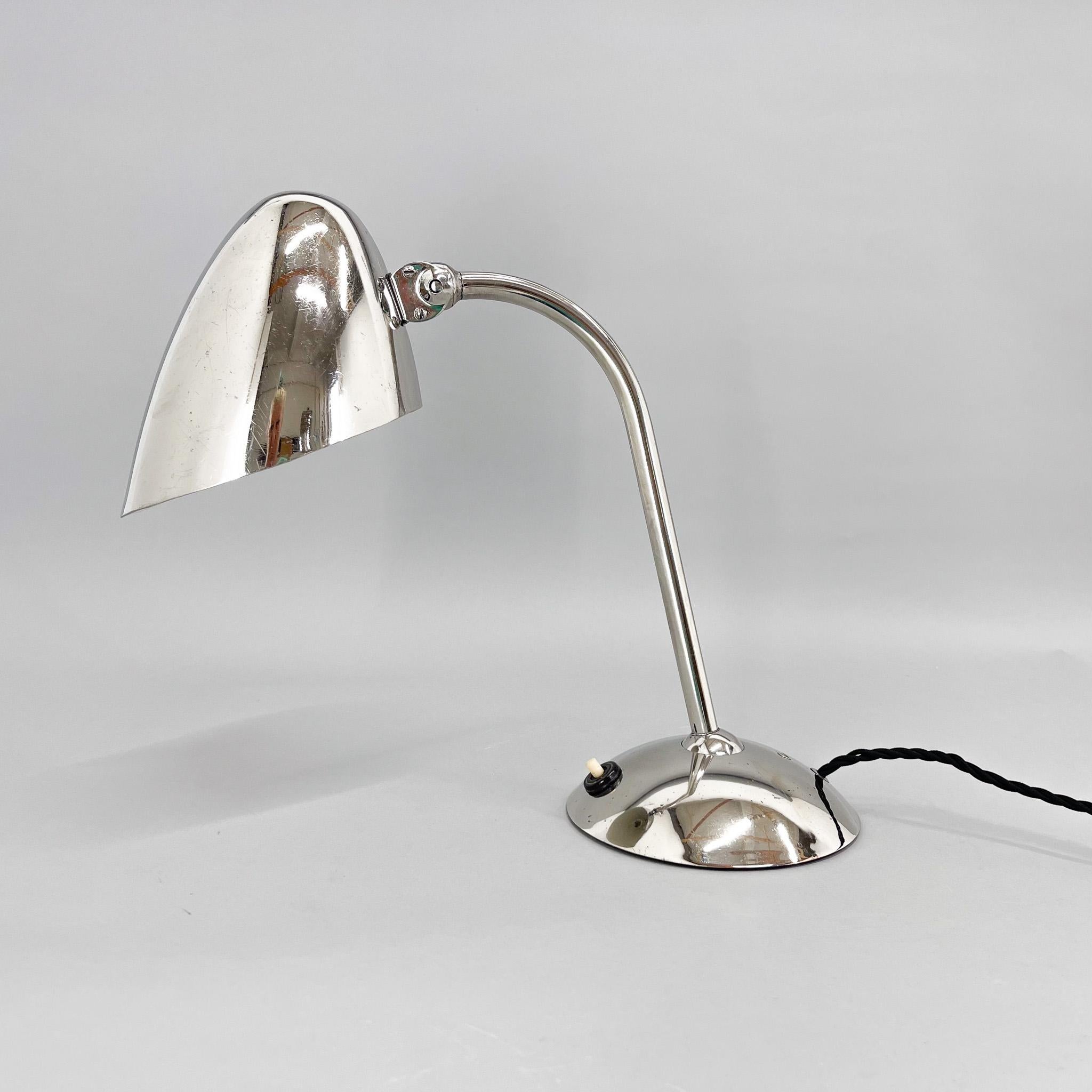 Mid-20th Century Functionalist / Bauhaus Flexible Table Lamp by Franta Anyz, 1930s For Sale