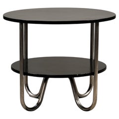 Beistelltisch aus Stahlrohr im Funktionalismus/Bauhausstil, 1930er Jahre