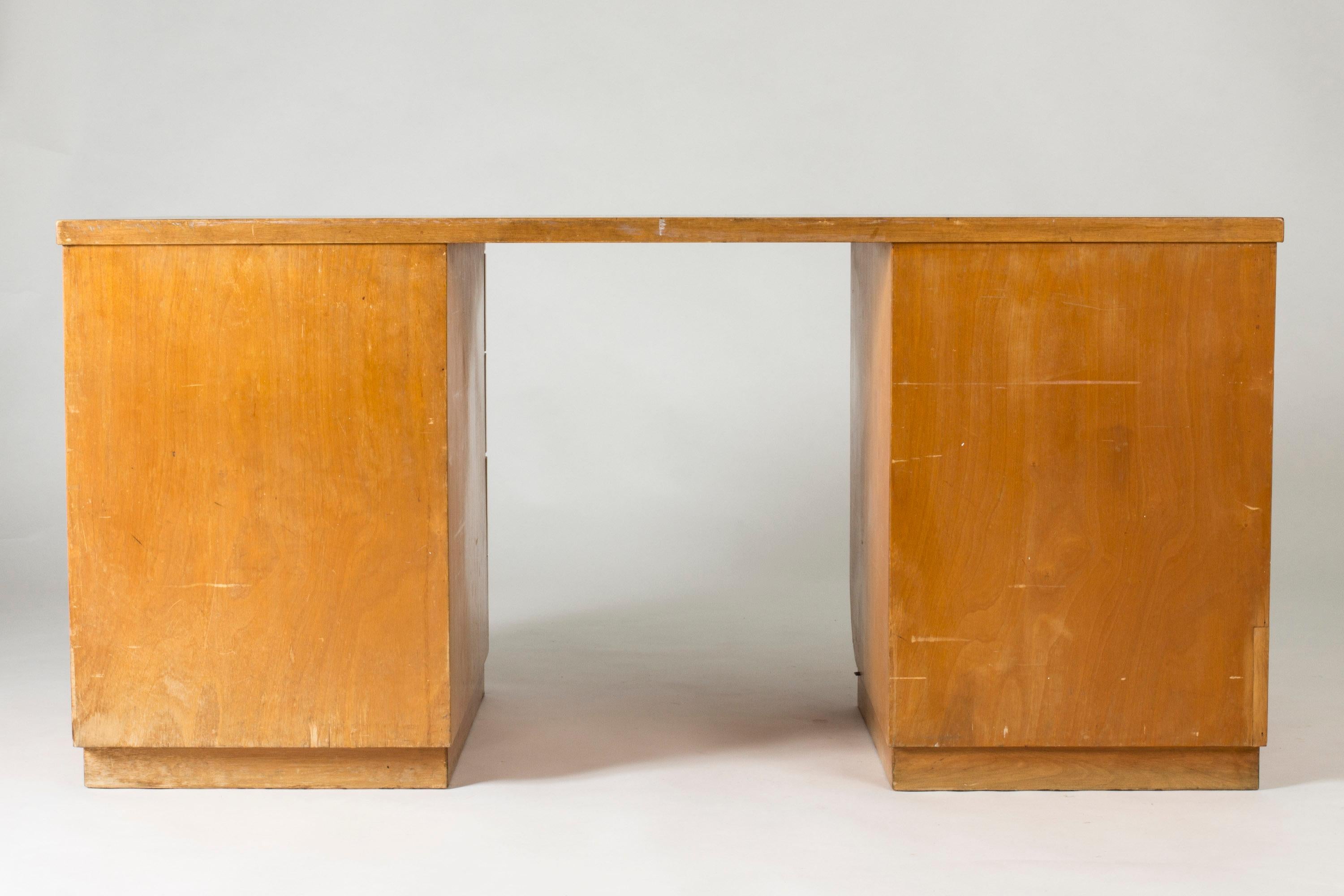 Functionalist Birch Desk by Alvar Aalto for Artek, Finland, 1930s For Sale 8