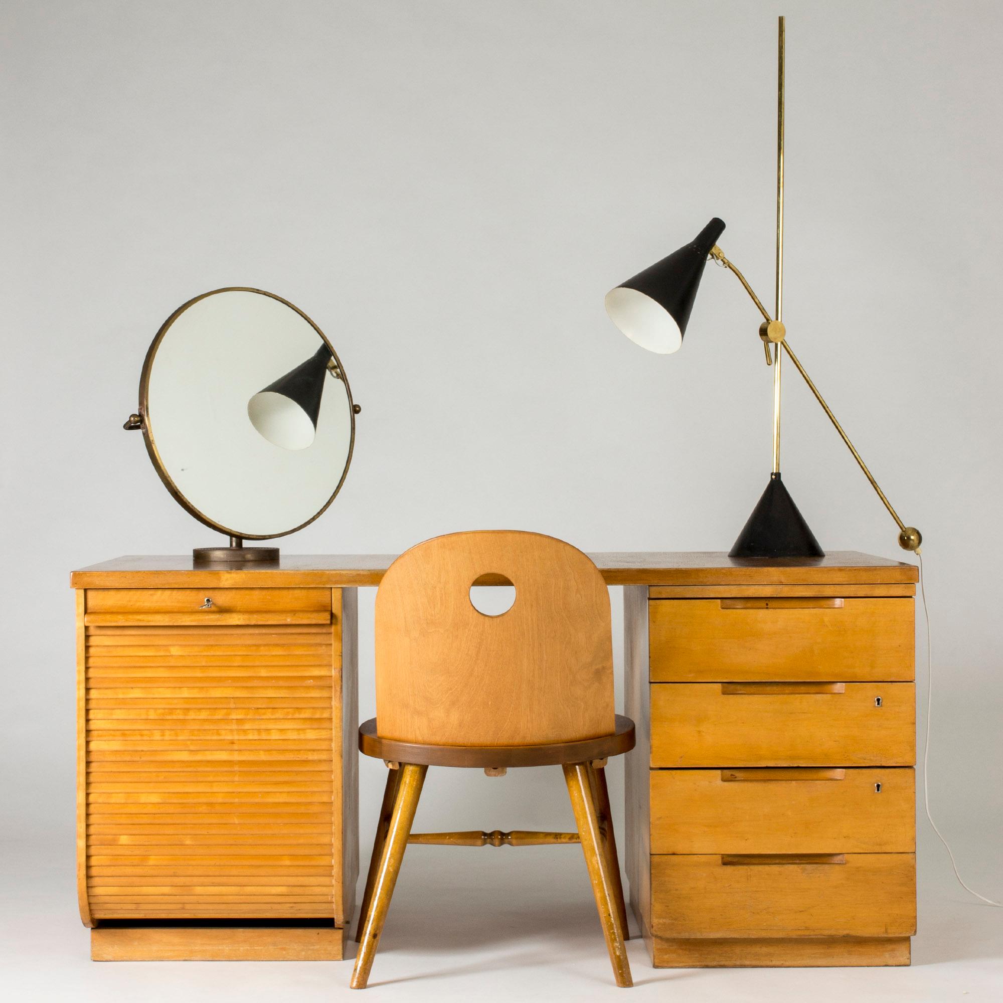 Mid-20th Century Functionalist Birch Desk by Alvar Aalto for Artek, Finland, 1930s For Sale