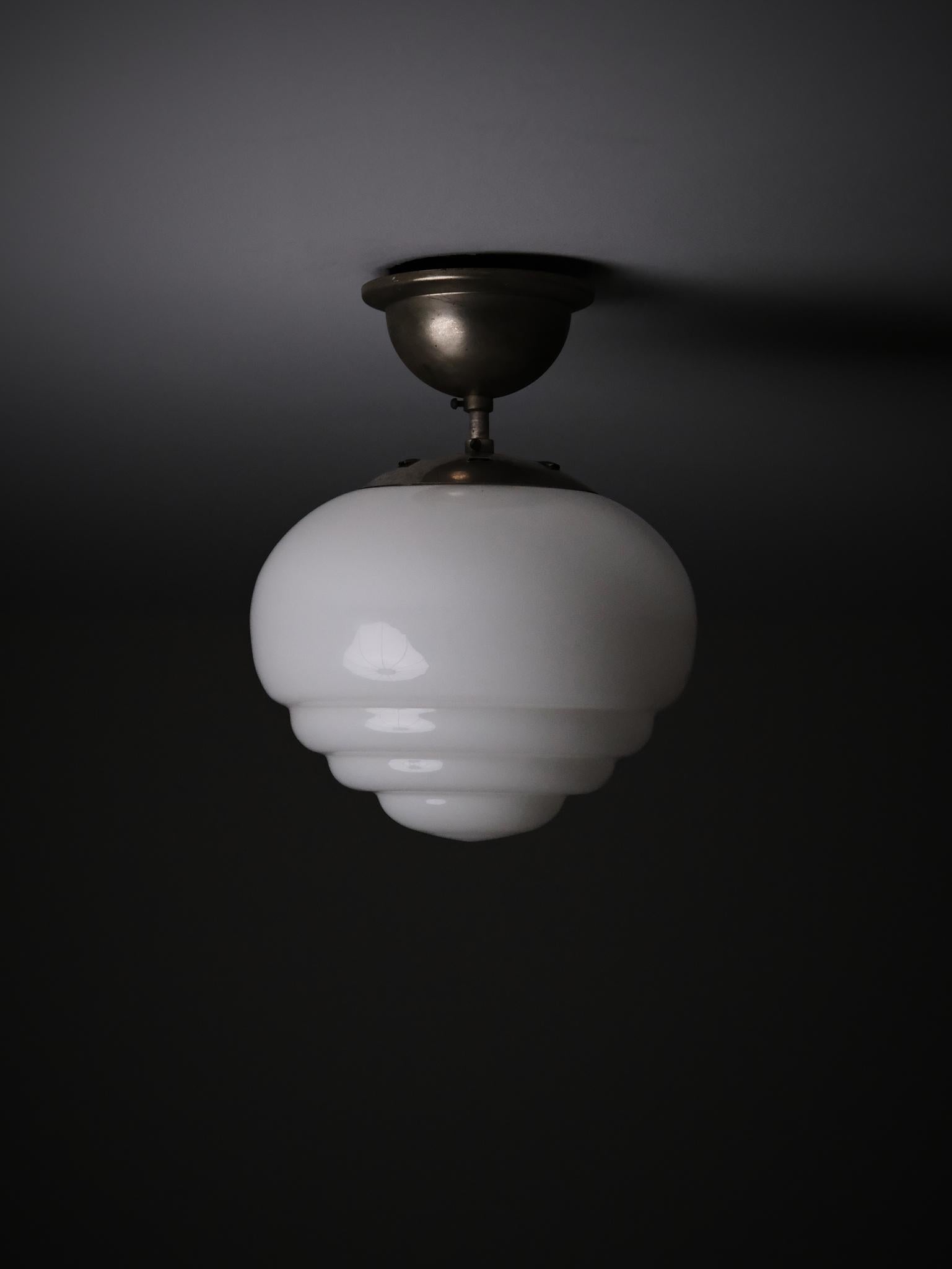 Swedish Functionalist ceiling lamp, anonymous designer, Sweden, 1930s For Sale