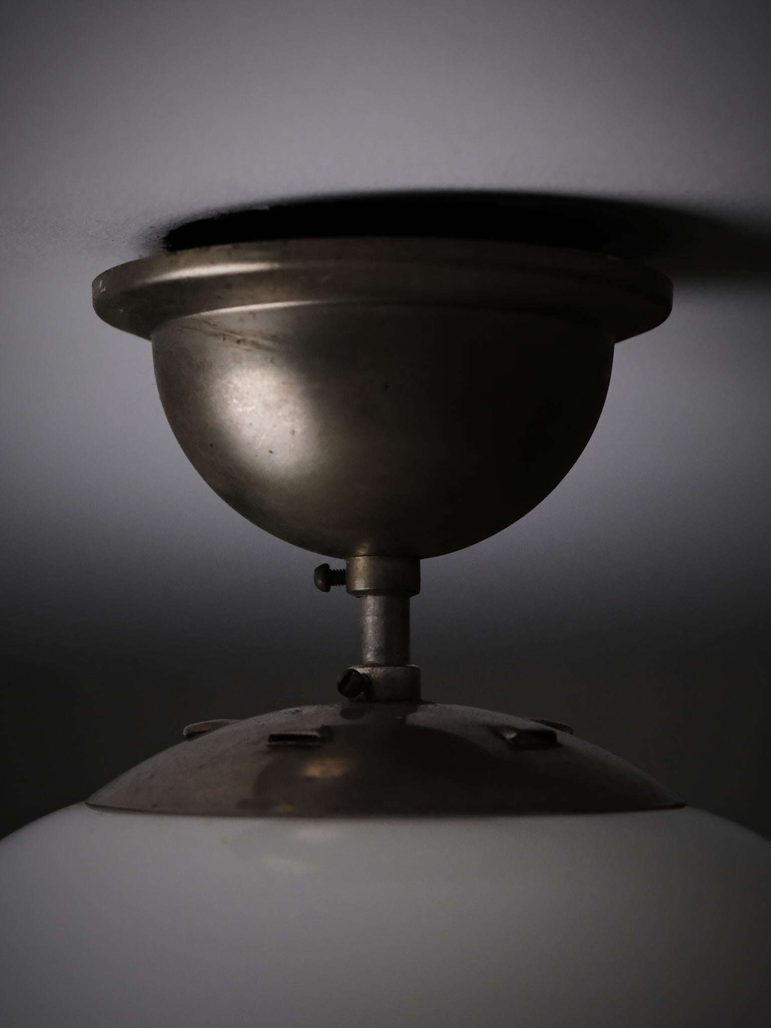 20th Century Functionalist ceiling lamp, anonymous designer, Sweden, 1930s For Sale