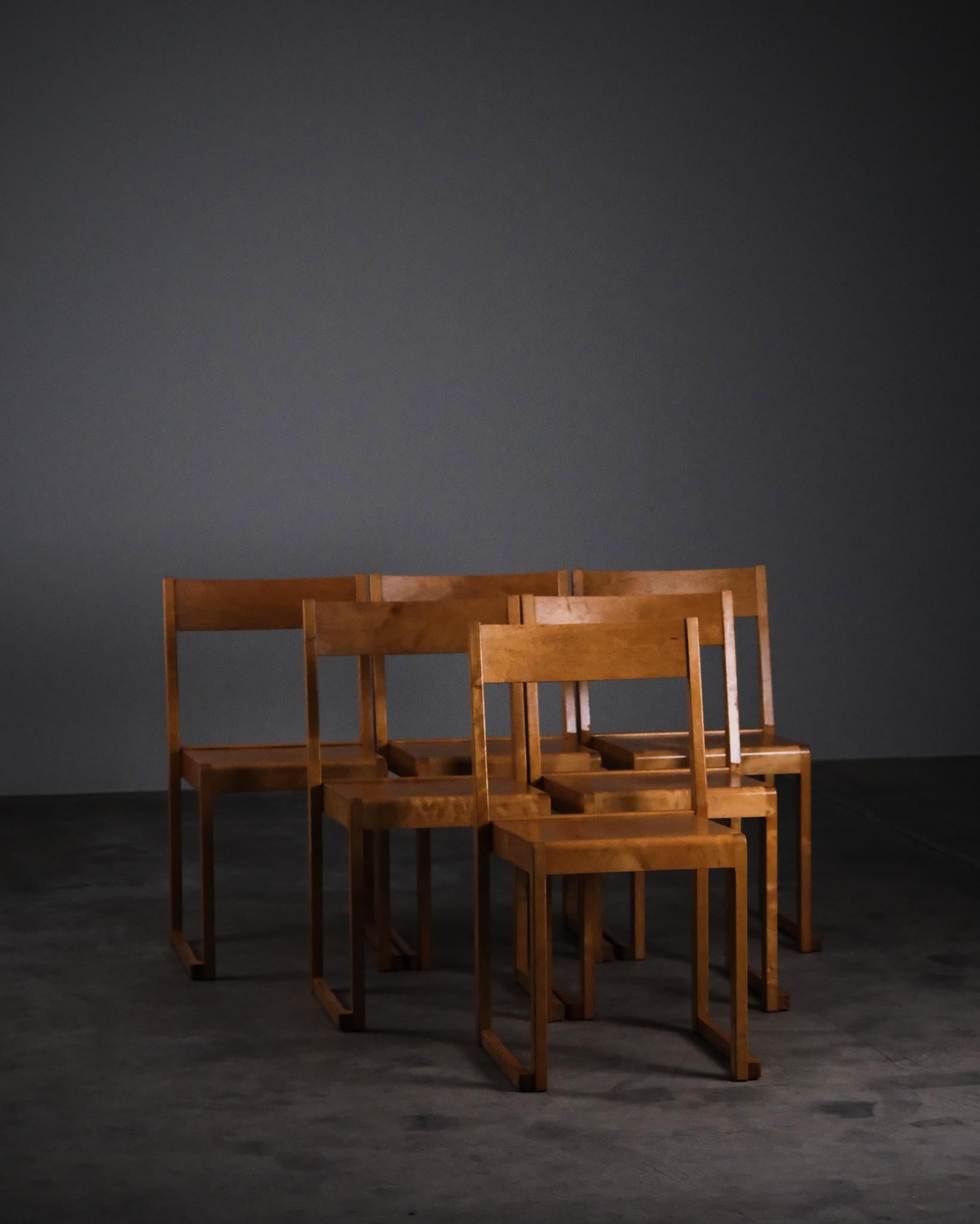 Funktionalistischer Stuhl 'Orchestra' von Sven Markelius, Bodafors, Schweden 1930er Jahre (Skandinavische Moderne) im Angebot