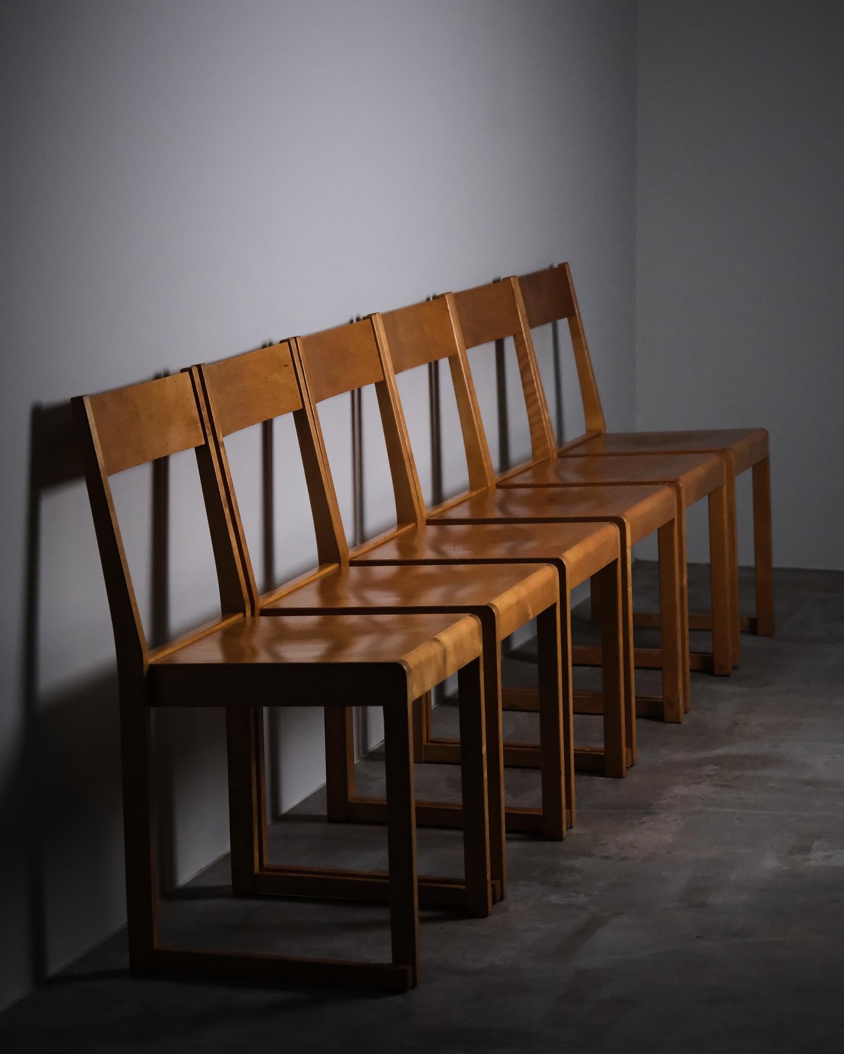 Funktionalistischer Stuhl 'Orchestra' von Sven Markelius, Bodafors, Schweden 1930er Jahre im Angebot 2