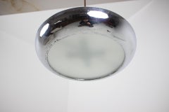Functionalist Chrome Pendant UFO by Josef Hurka for Napako, 1930s
