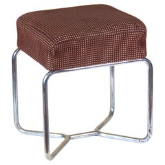 Functionalist Chrome Stool, Marcel Breuer