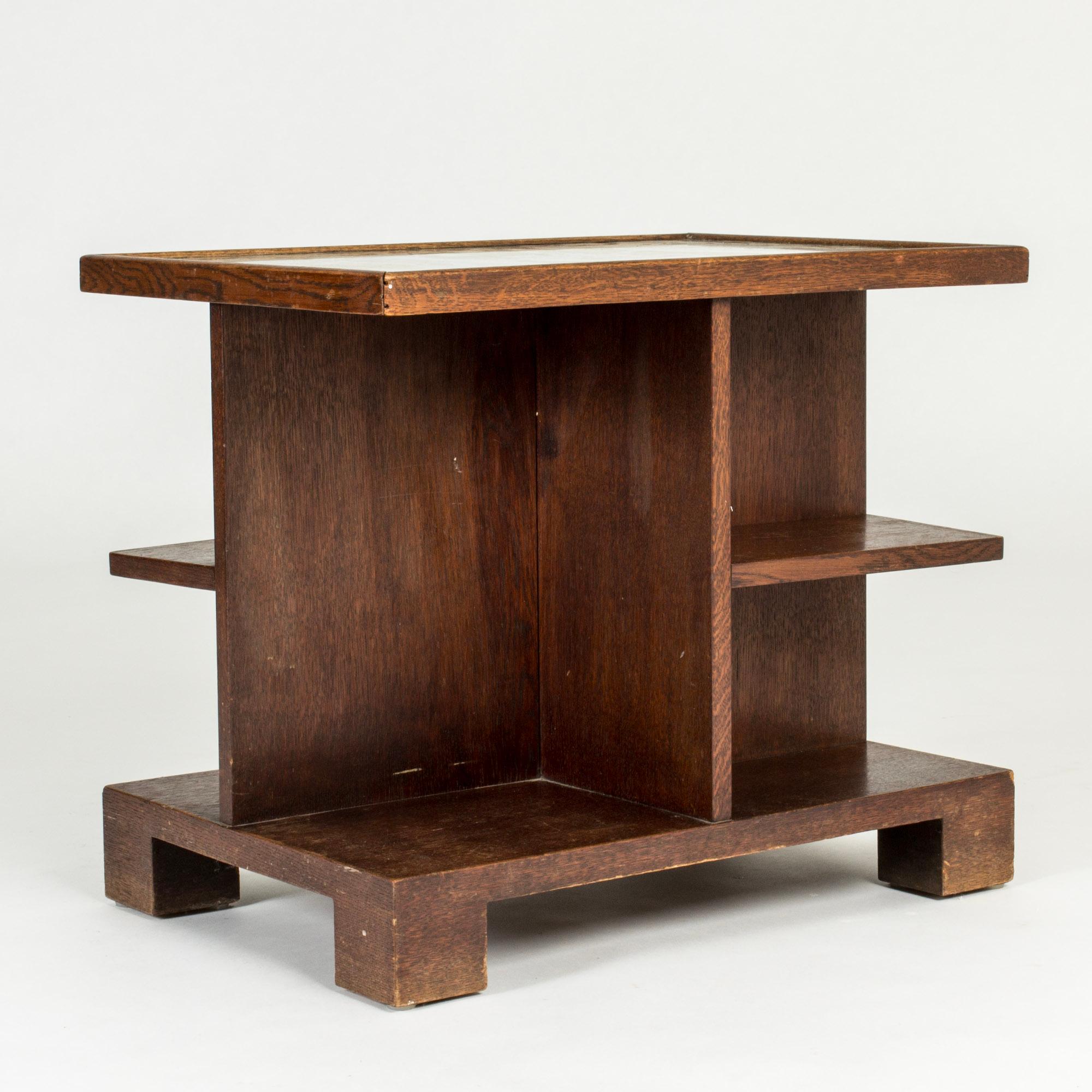 Functionalist Console table by Axel Larsson, Bodafors, Sweden, 1930s In Good Condition For Sale In Stockholm, SE