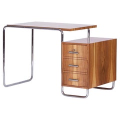 Used Functionalist Desk Czech Bauhaus Tubular Steel, 1930s