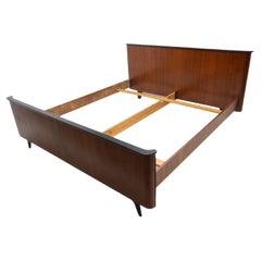Functionalist Double Bed by Jindřich Halabala for UP Závody, 1950´s