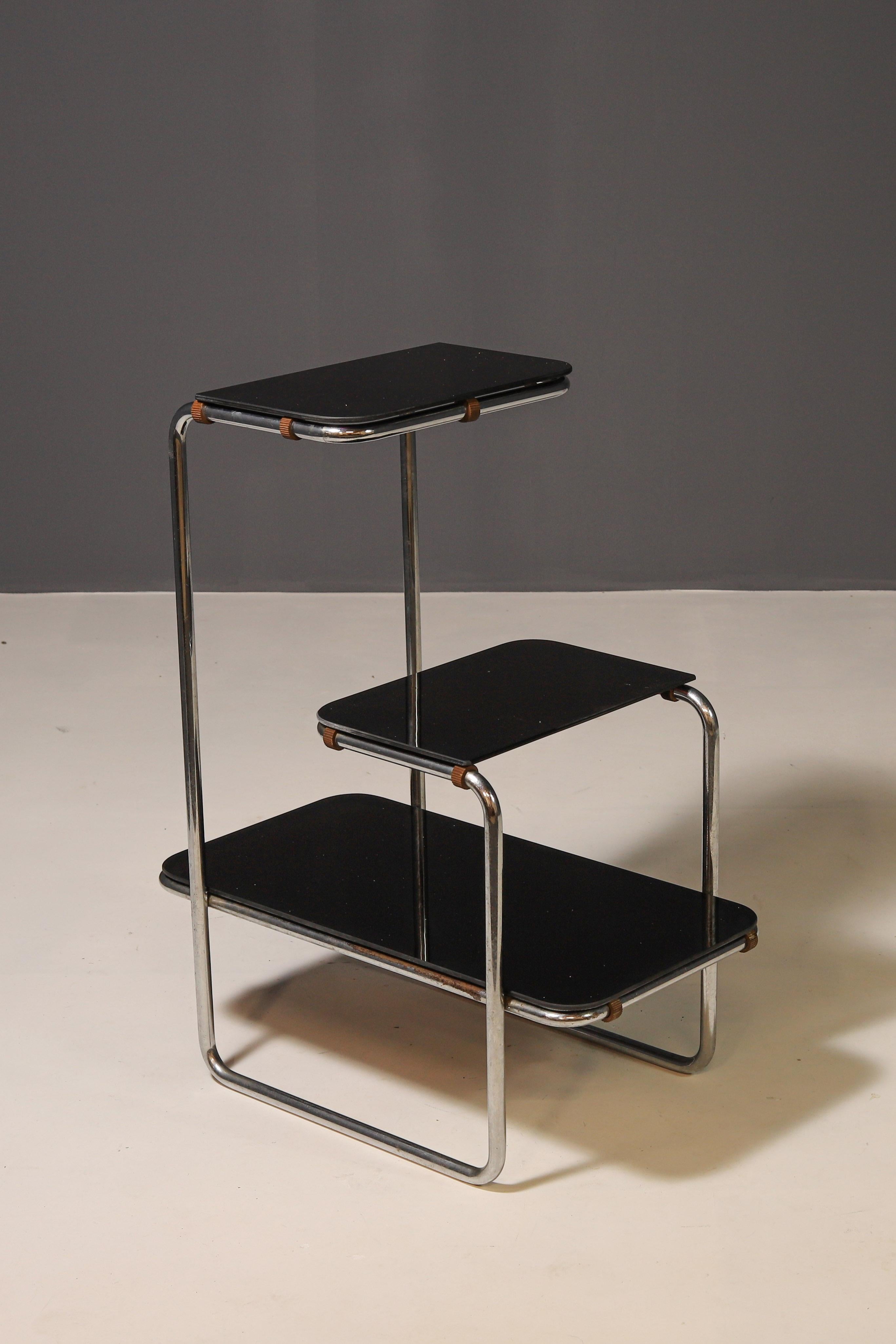 Mid-Century Modern Functionalist Étagère  Robert Slezák / Kovona, 1930s–1940s For Sale