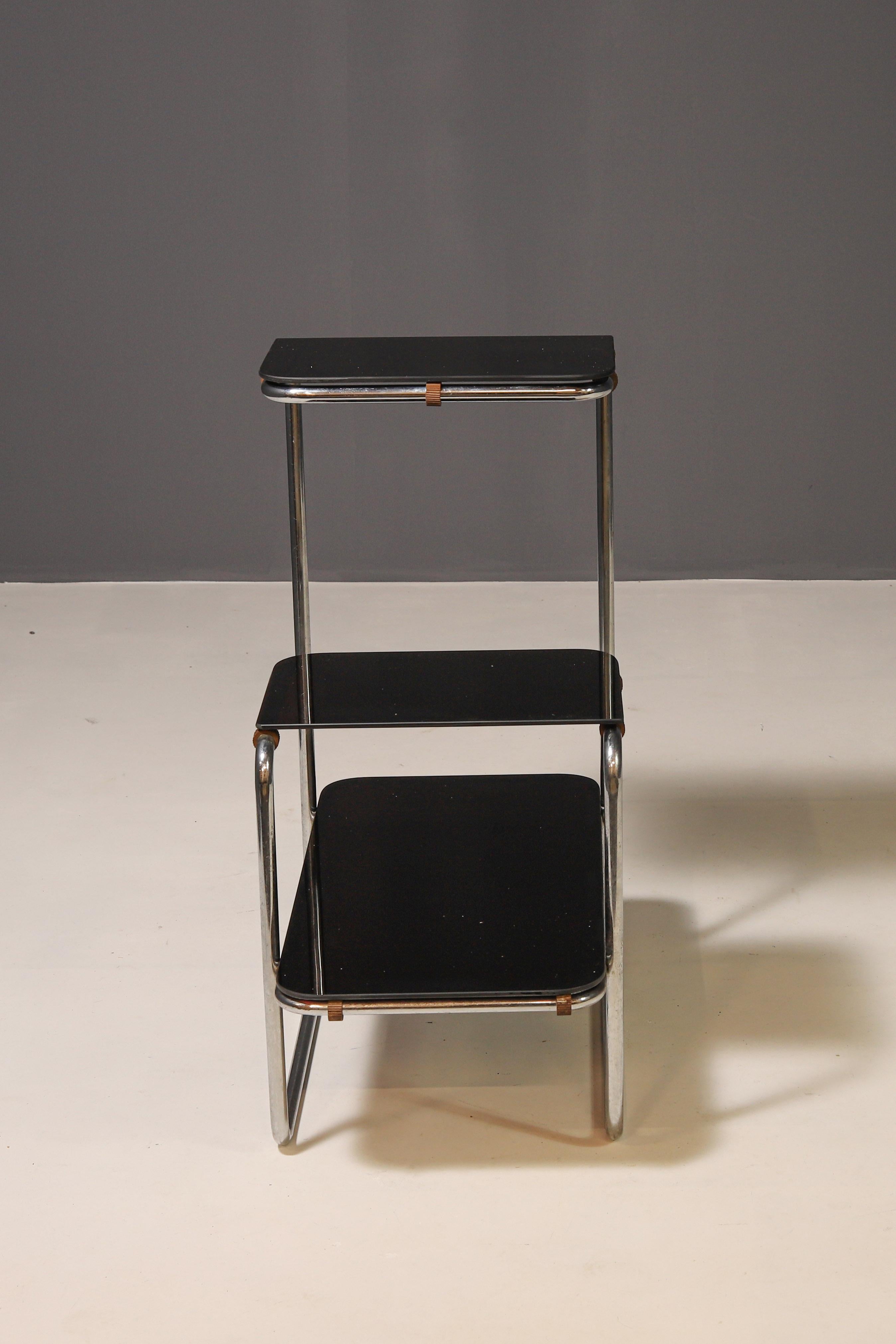 Czech Functionalist Étagère  Robert Slezák / Kovona, 1930s–1940s For Sale