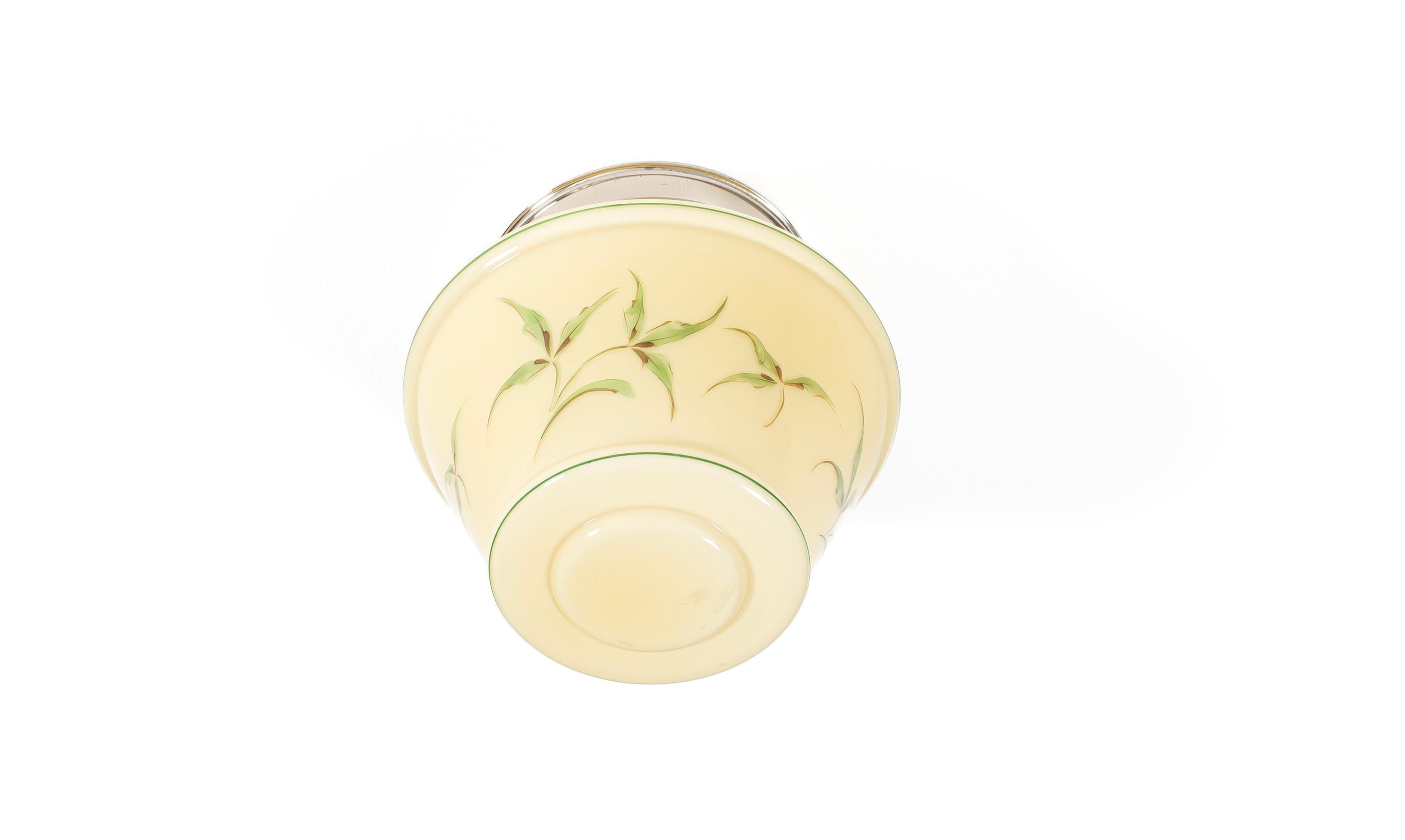 Functionalist Flush Mount Ceiling Light, 1950s In Good Condition For Sale In Oslo, NO