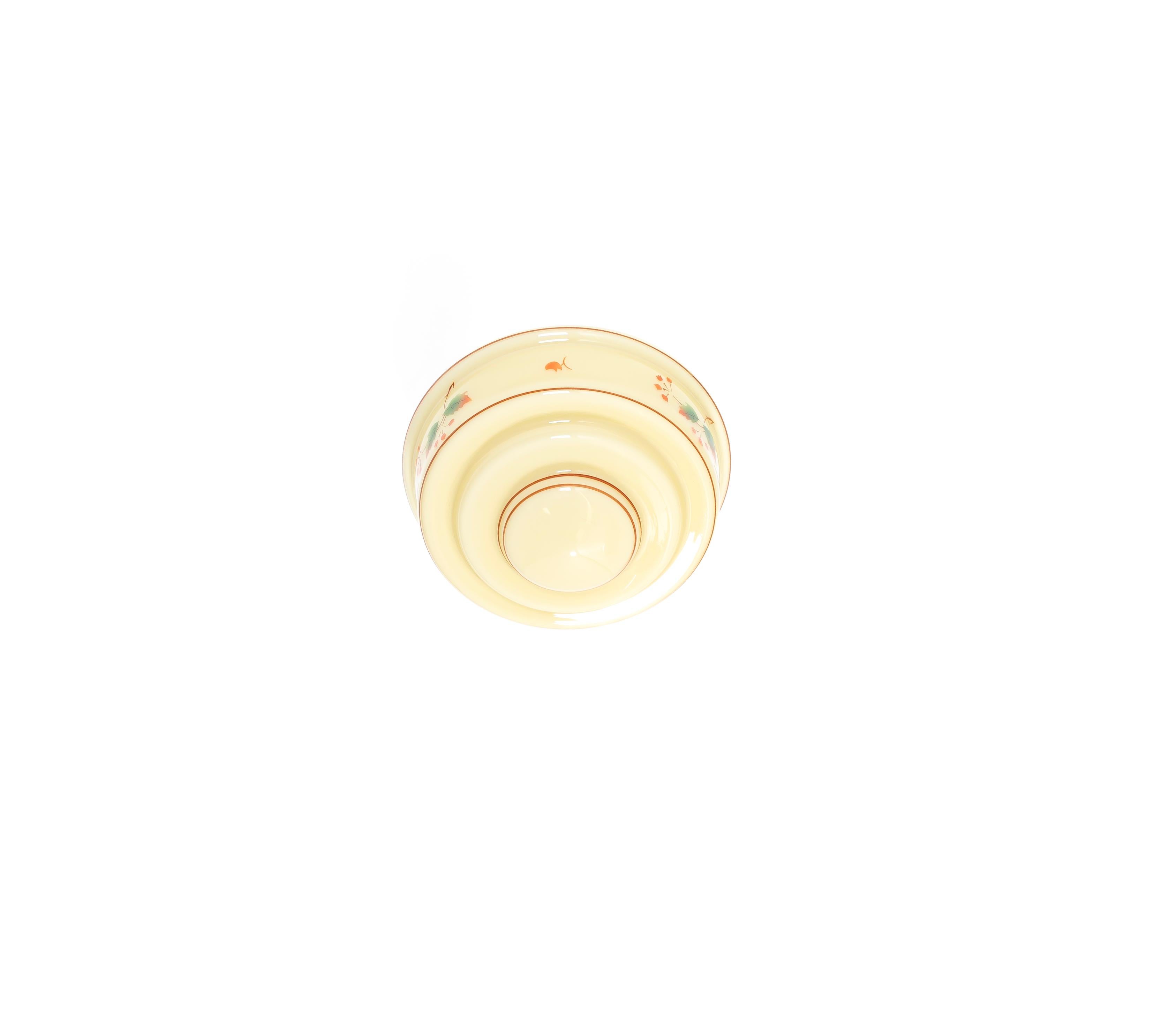 Functionalist Flush Mount Ceiling Light, 1950s In Good Condition For Sale In Oslo, NO