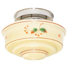 Functionalist Flush Mount Ceiling Light, 1950s