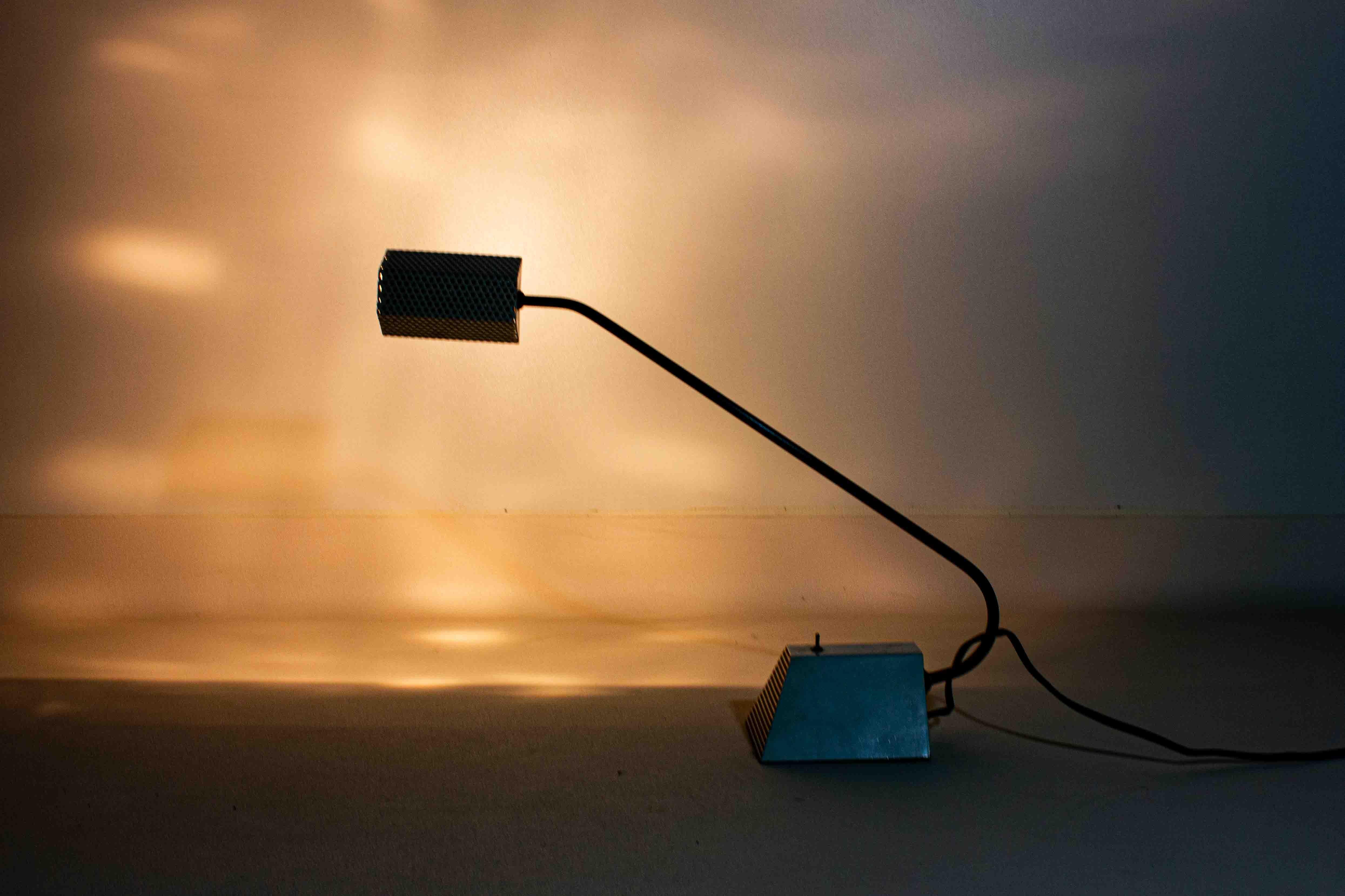 Mid-Century Modern Functionalist geometrical desk lamp, France 1950s For Sale