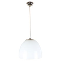 Functionalist Hanging Chandelier with a Round Shade