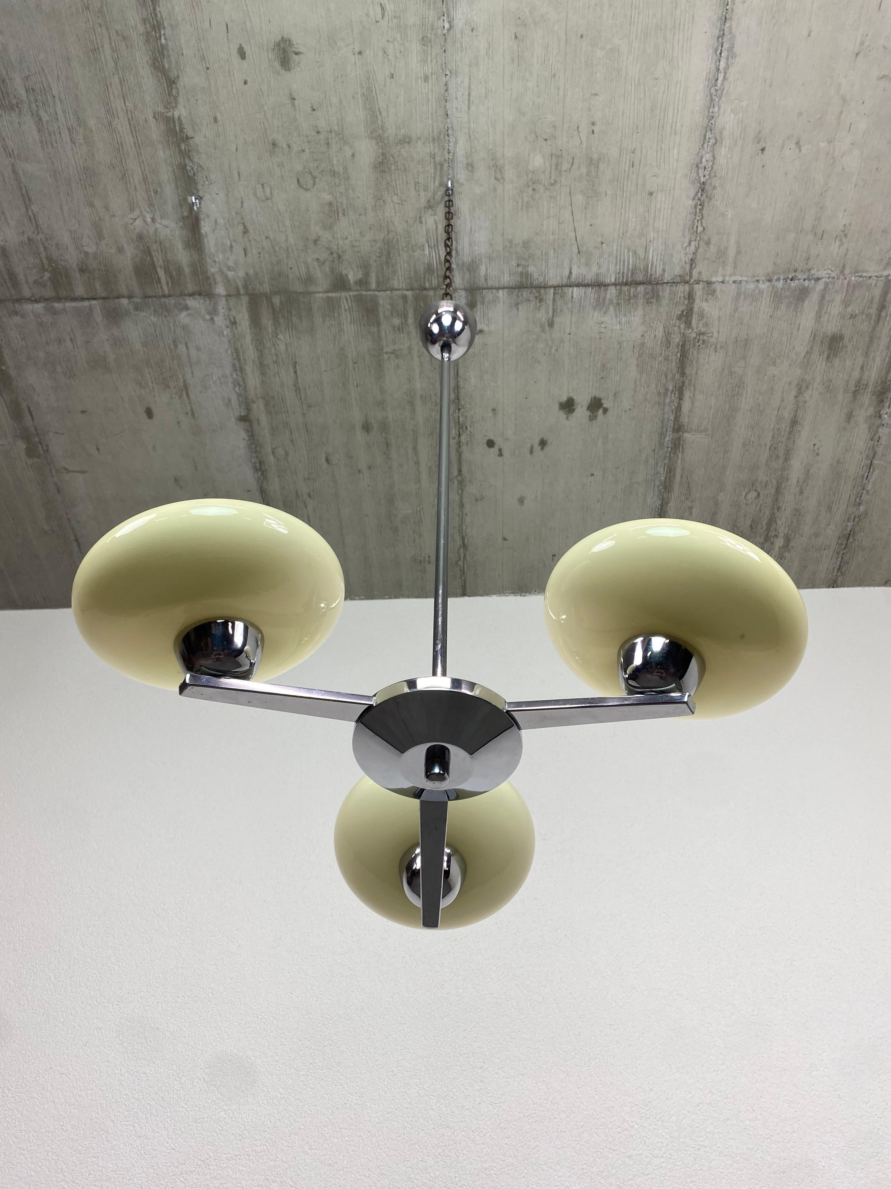 Mid-Century Modern Functionalist hanging lamp For Sale