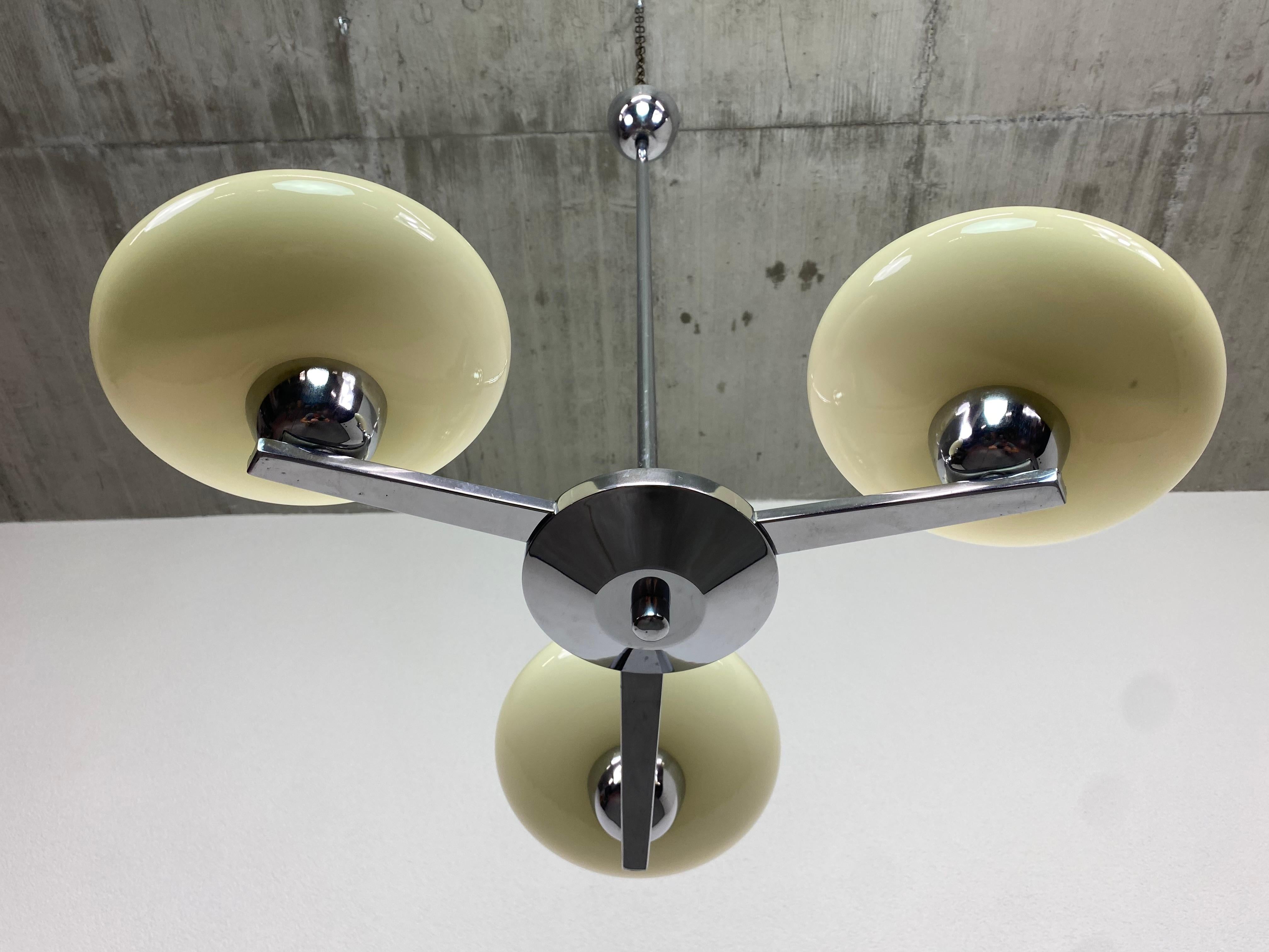 Slovak Functionalist hanging lamp For Sale