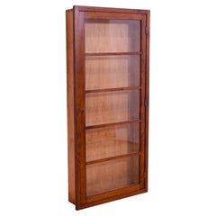 Antique Functionalist narrow showcase, 1930´s, Czechoslovakia