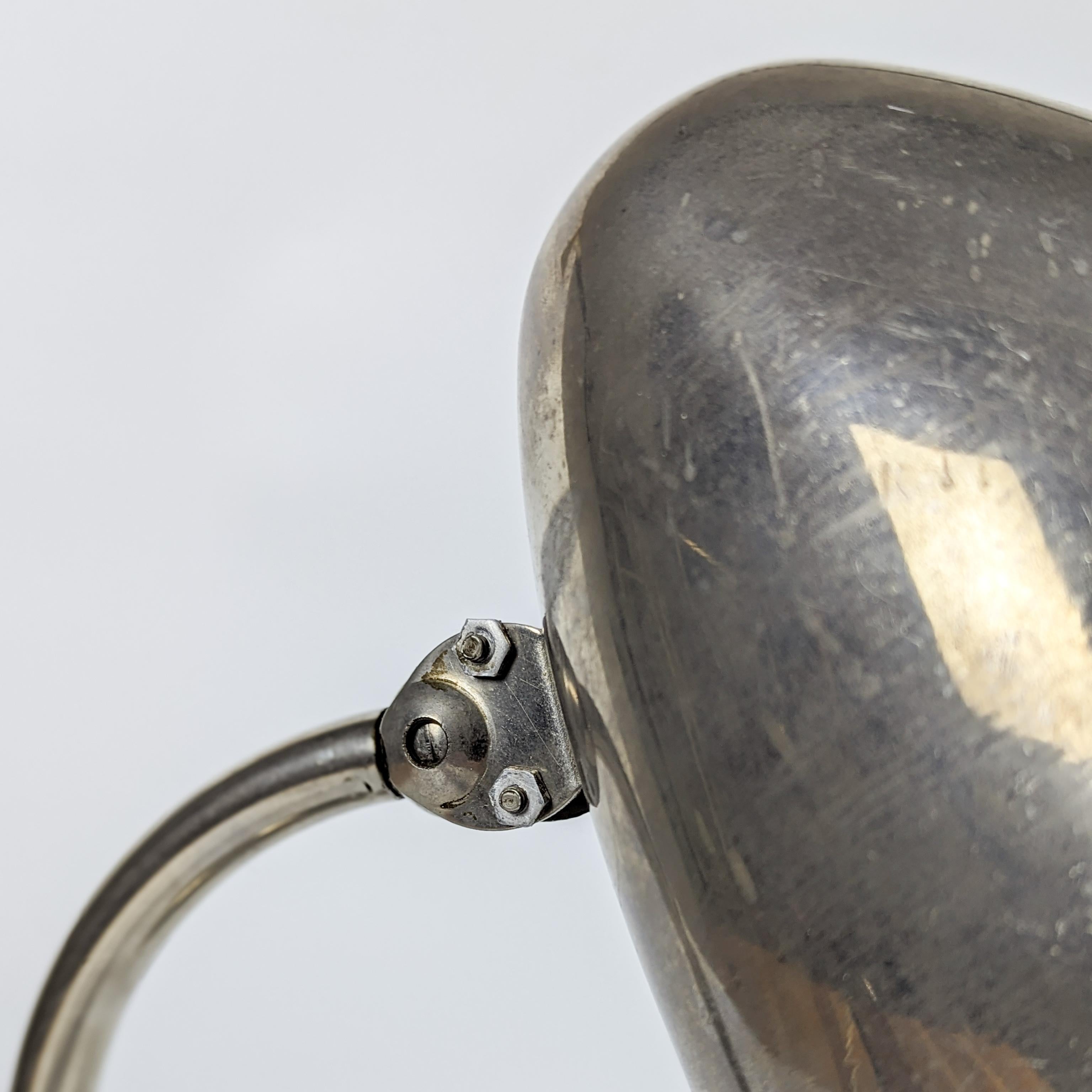 Functionalist nickel plated table lamp by Franta Anýž, 1930 For Sale 5