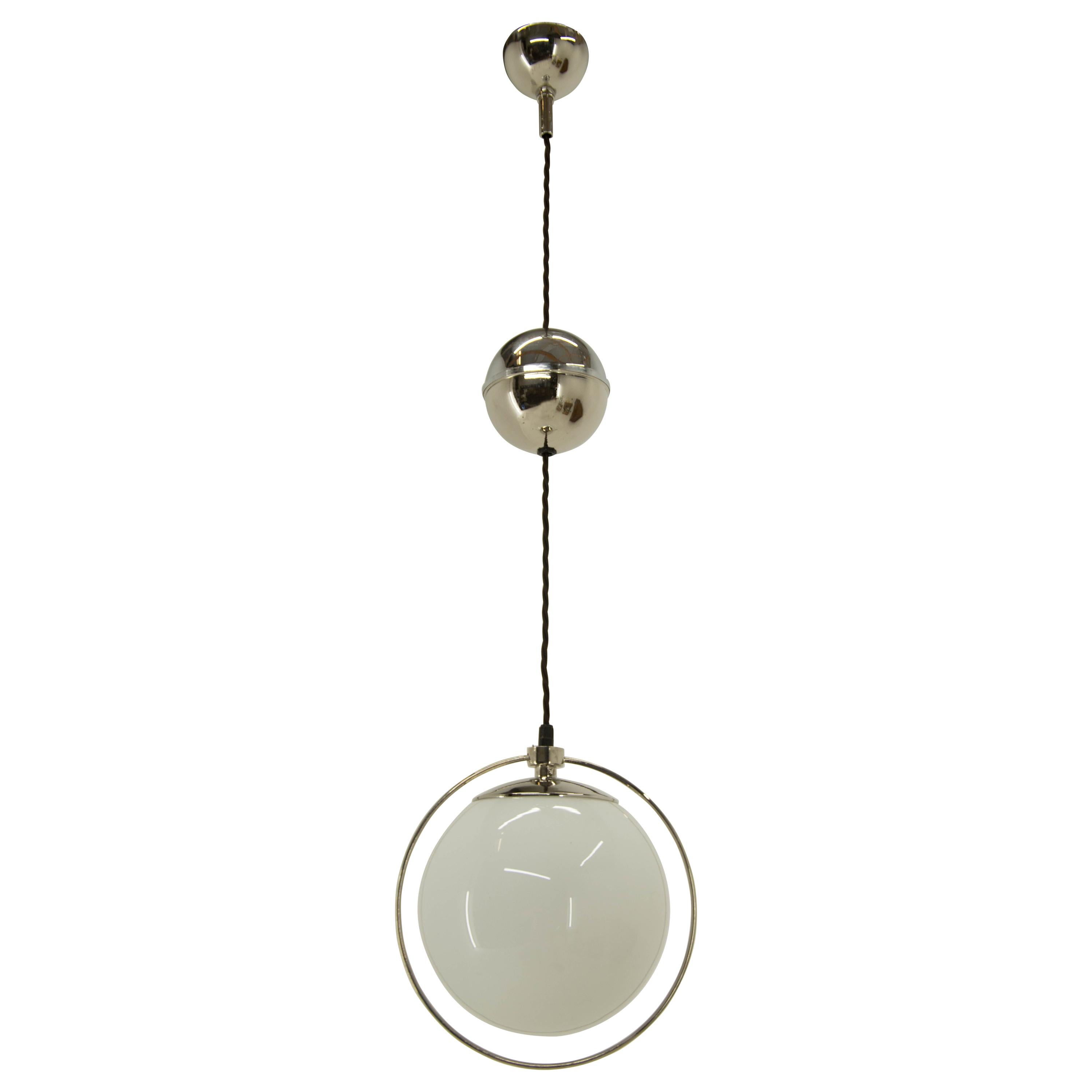 Functionalist or Bauhaus Height Adjustable Pendant, 1930s