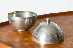 Funktionalistischer Zinnkrug von Sylvia Stave, C. G. Hallberg, Schweden, 1936