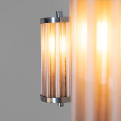 Functionalist sconce with glass rods, 1930’s, set of 2