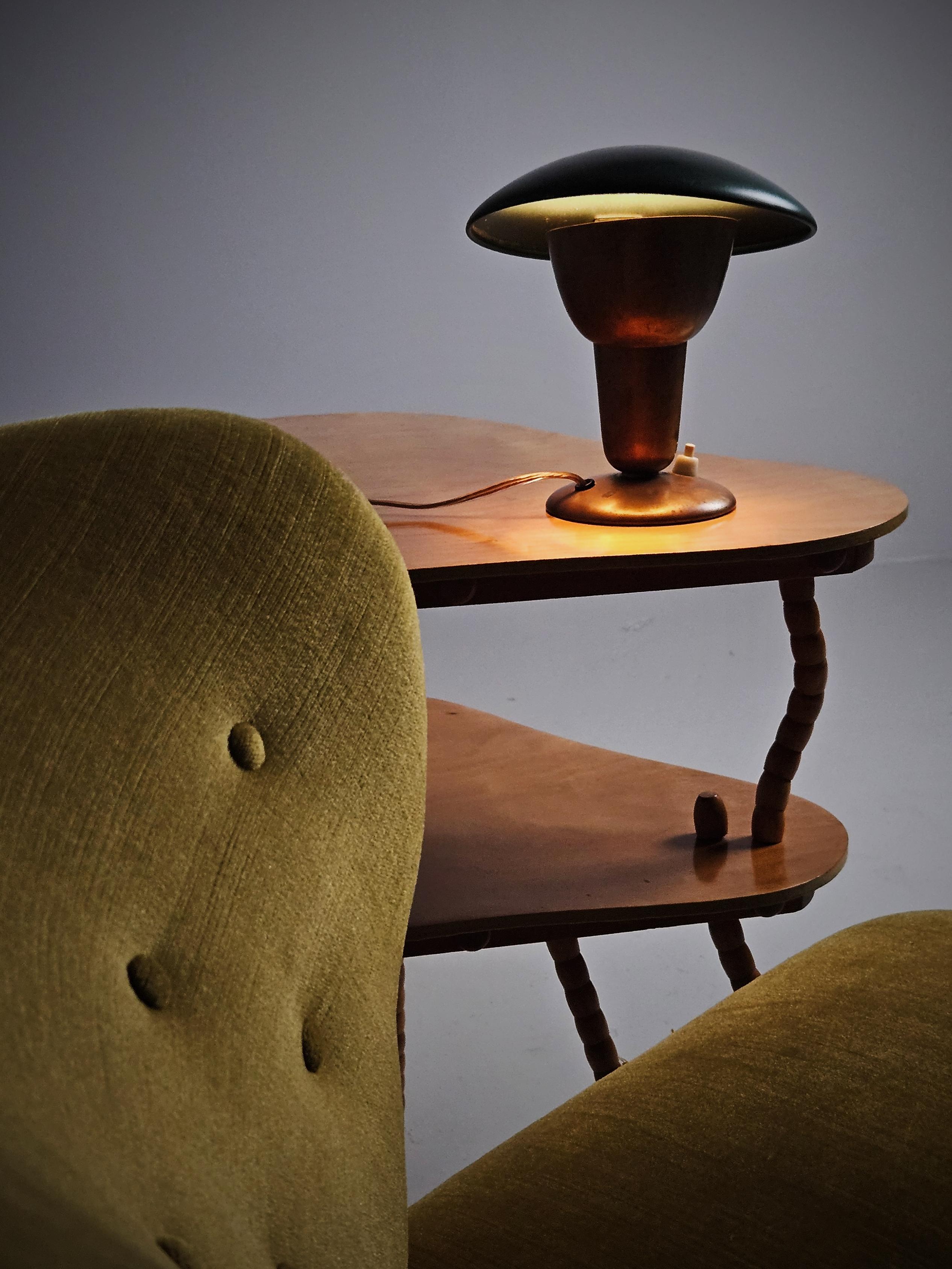 Scandinavian Modern Functionalist table or wall lamp by Erik Tidstrand for NK, Sweden, 1930s For Sale