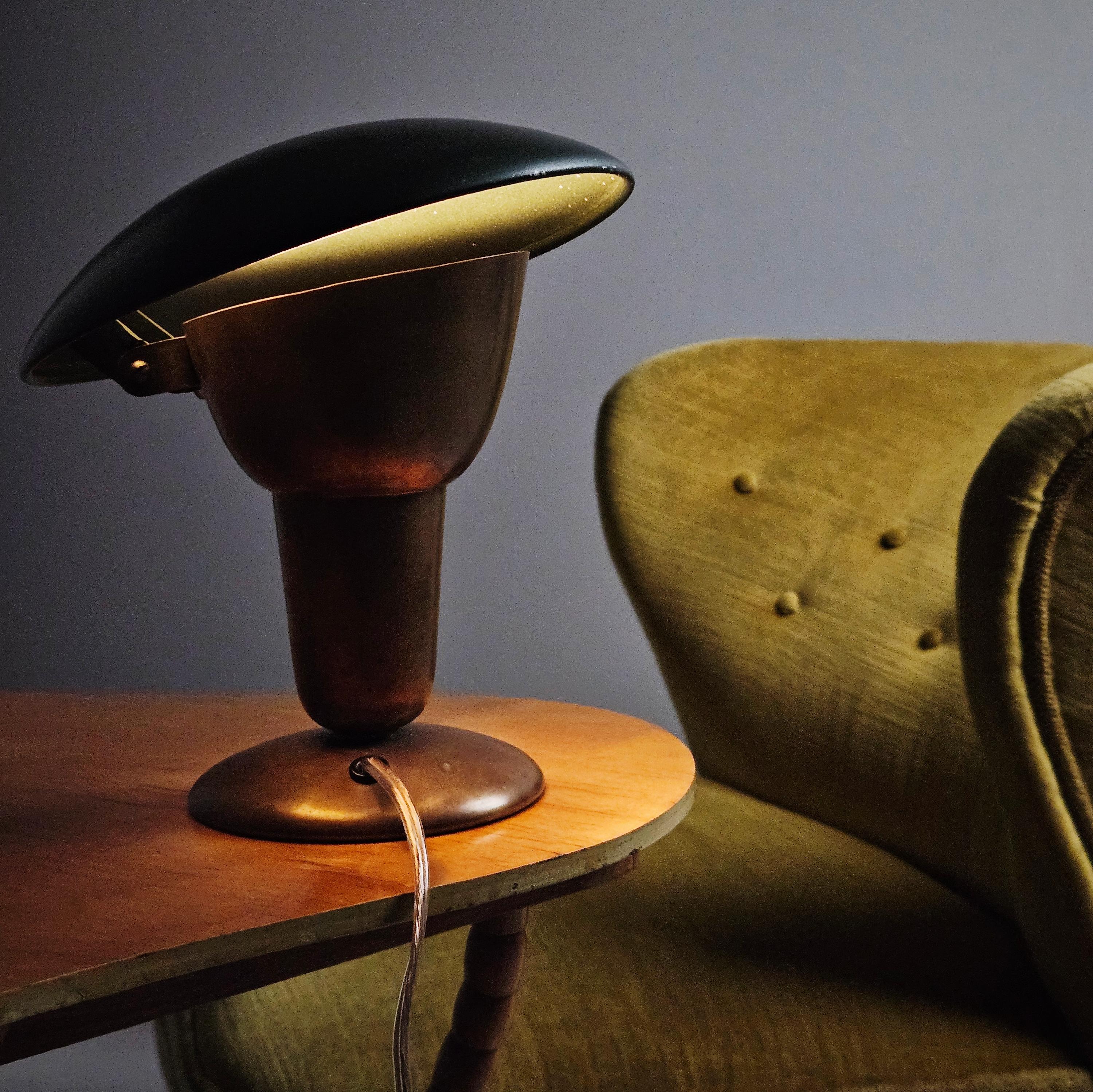 Functionalist table or wall lamp by Erik Tidstrand for NK, Sweden, 1930s For Sale 2