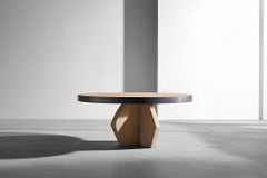 Fundamenta Coffee Table 55 Solid Oak, Abstract Design by NONO