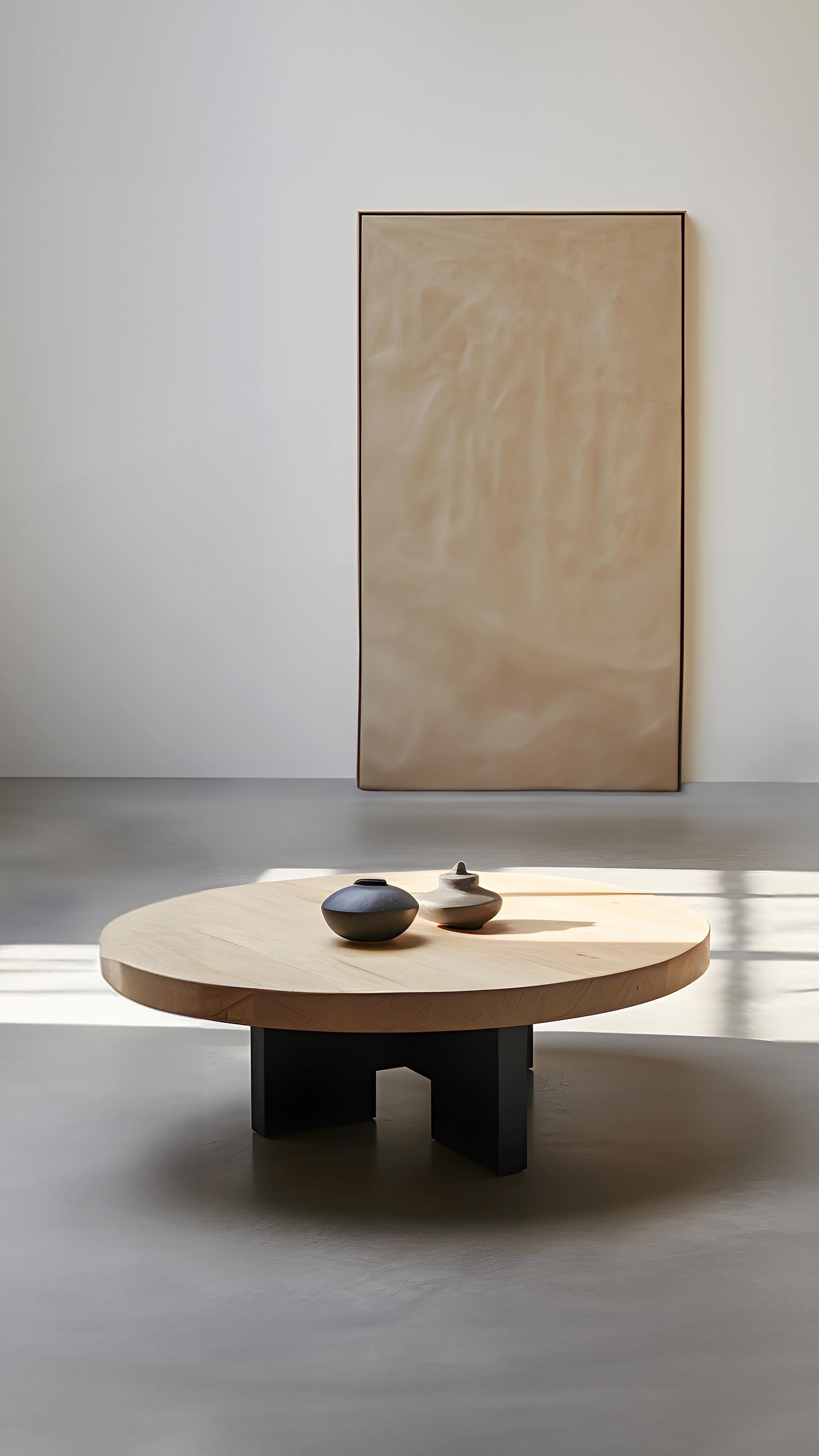 Fundamenta Geometric Coffee Table 56 Round Solid Wood, Modern Style by NONO In New Condition For Sale In Estado de Mexico CP, Estado de Mexico