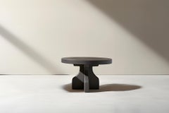 Fundamenta Round Side Table 49 Solid Wood, Geometric Elegance by NONO