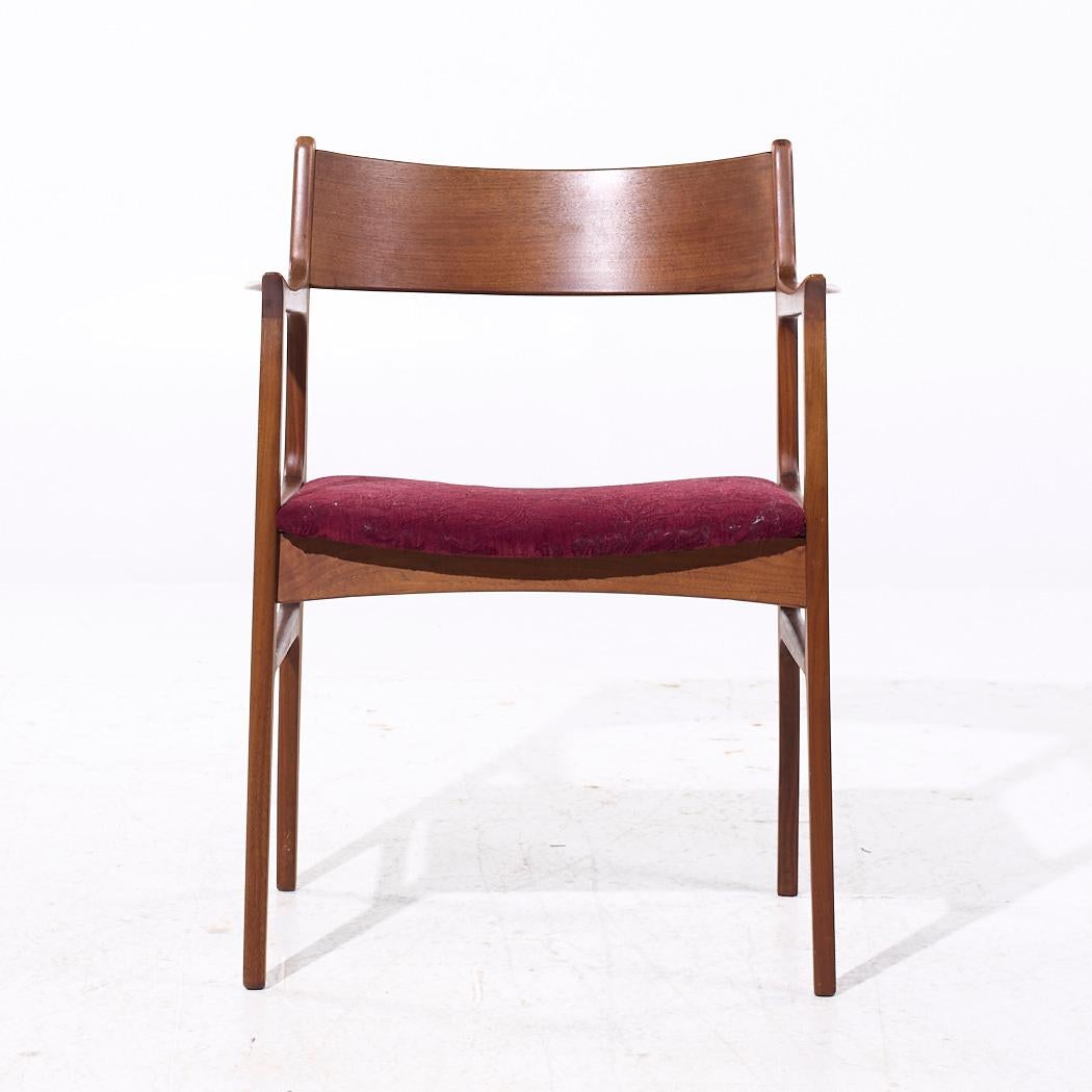 Funder-Schmidt & Madsen Dänische Teakholz-Esszimmerstühle aus der Mitte des Jahrhunderts - 6er-Set im Angebot 6