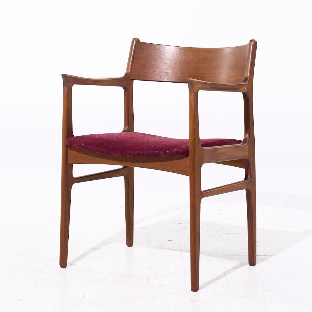 Funder-Schmidt & Madsen Dänische Teakholz-Esszimmerstühle aus der Mitte des Jahrhunderts - 6er-Set im Angebot 7