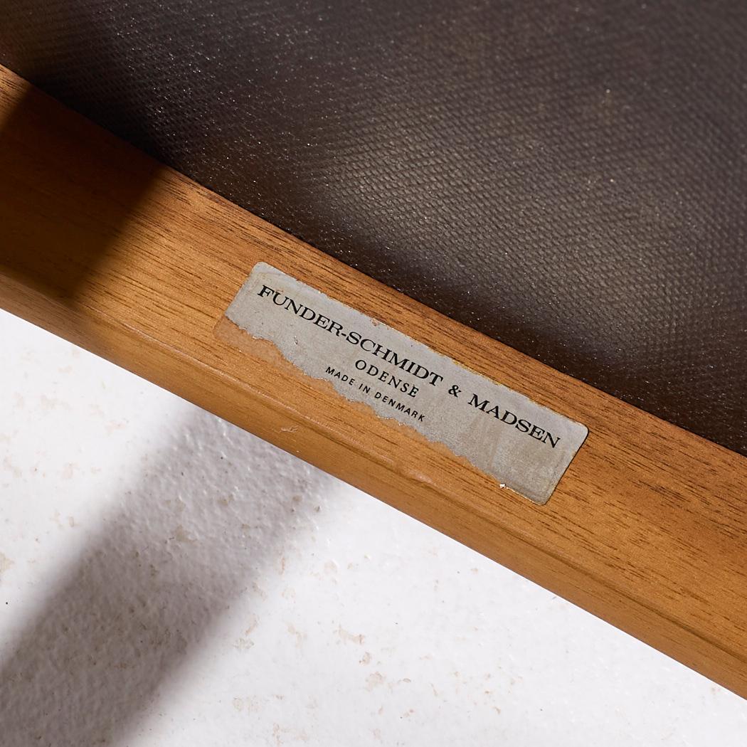 Funder-Schmidt & Madsen Dänische Teakholz-Esszimmerstühle aus der Mitte des Jahrhunderts - 6er-Set im Angebot 12