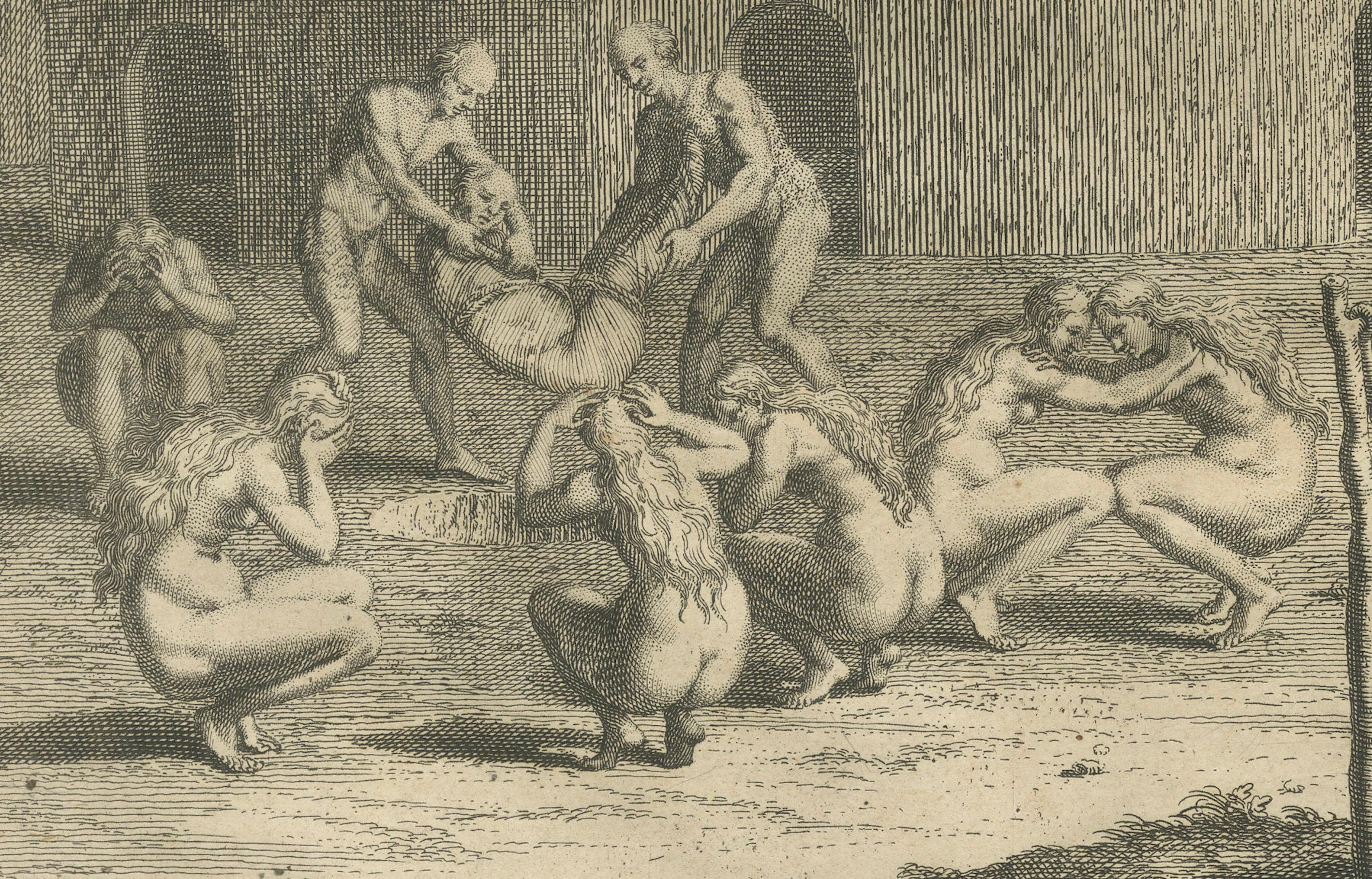 Gravé eremonies funéraires des peuples indigènes d'Orinoco et du Brésil, 1734 en vente