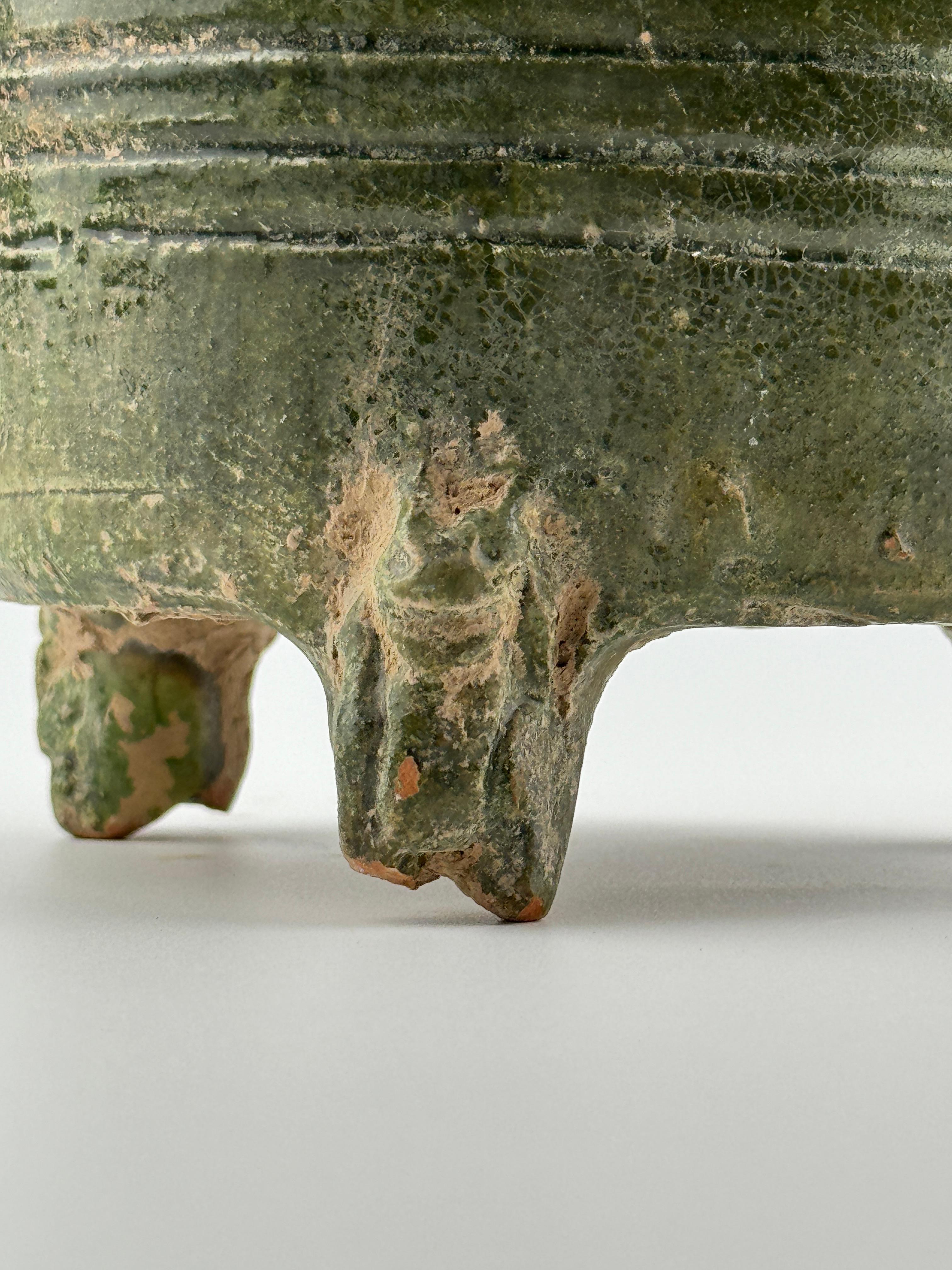 Glazed Funerary Model of a Granary, Han dynasty For Sale