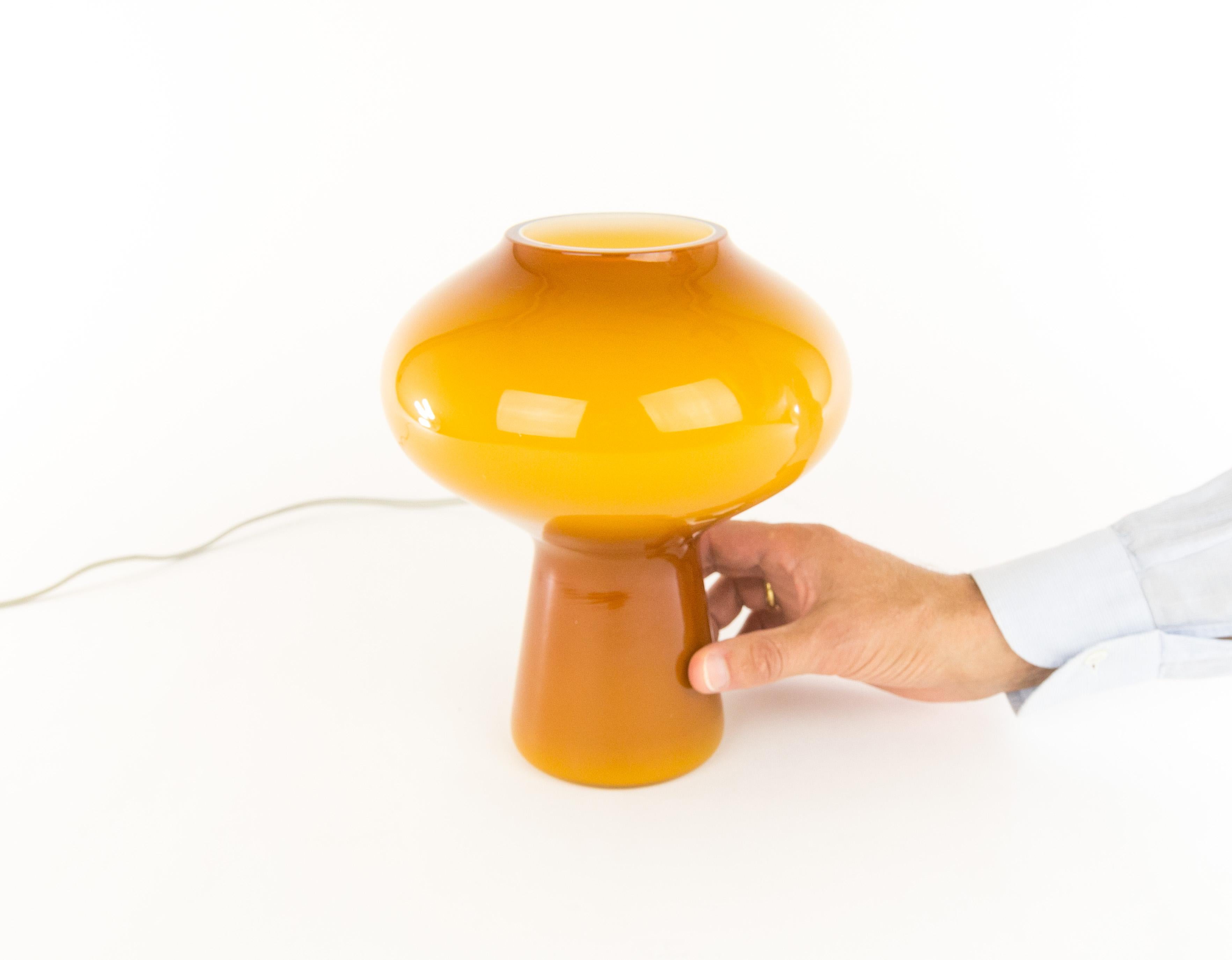 Fungo Glass Table Lamp (medium) by Massimo Vignelli for Venini, 1950s 1